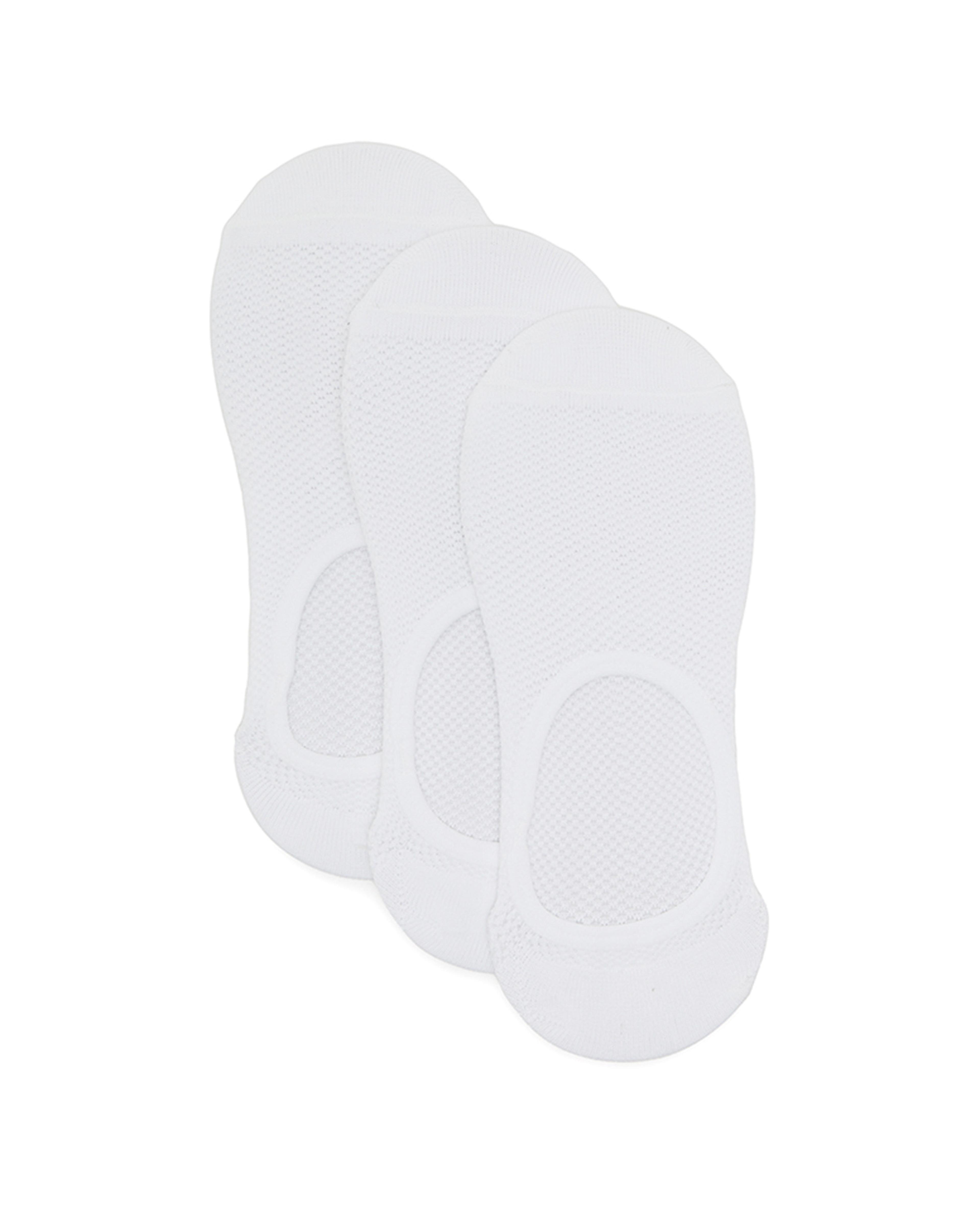 Pack of 3 Solid No Show Socks