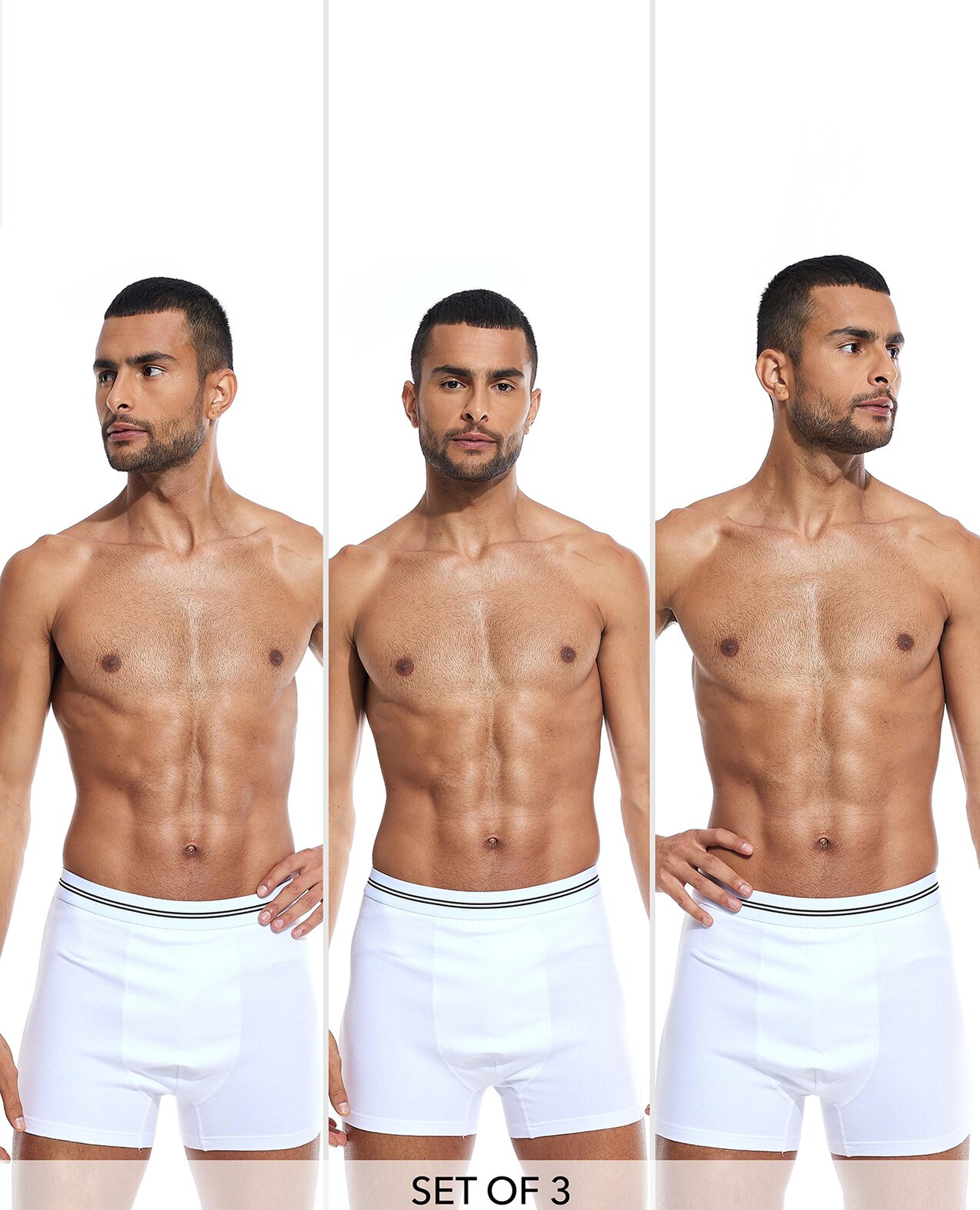 Pack of 3 Solid Boxer Briefs