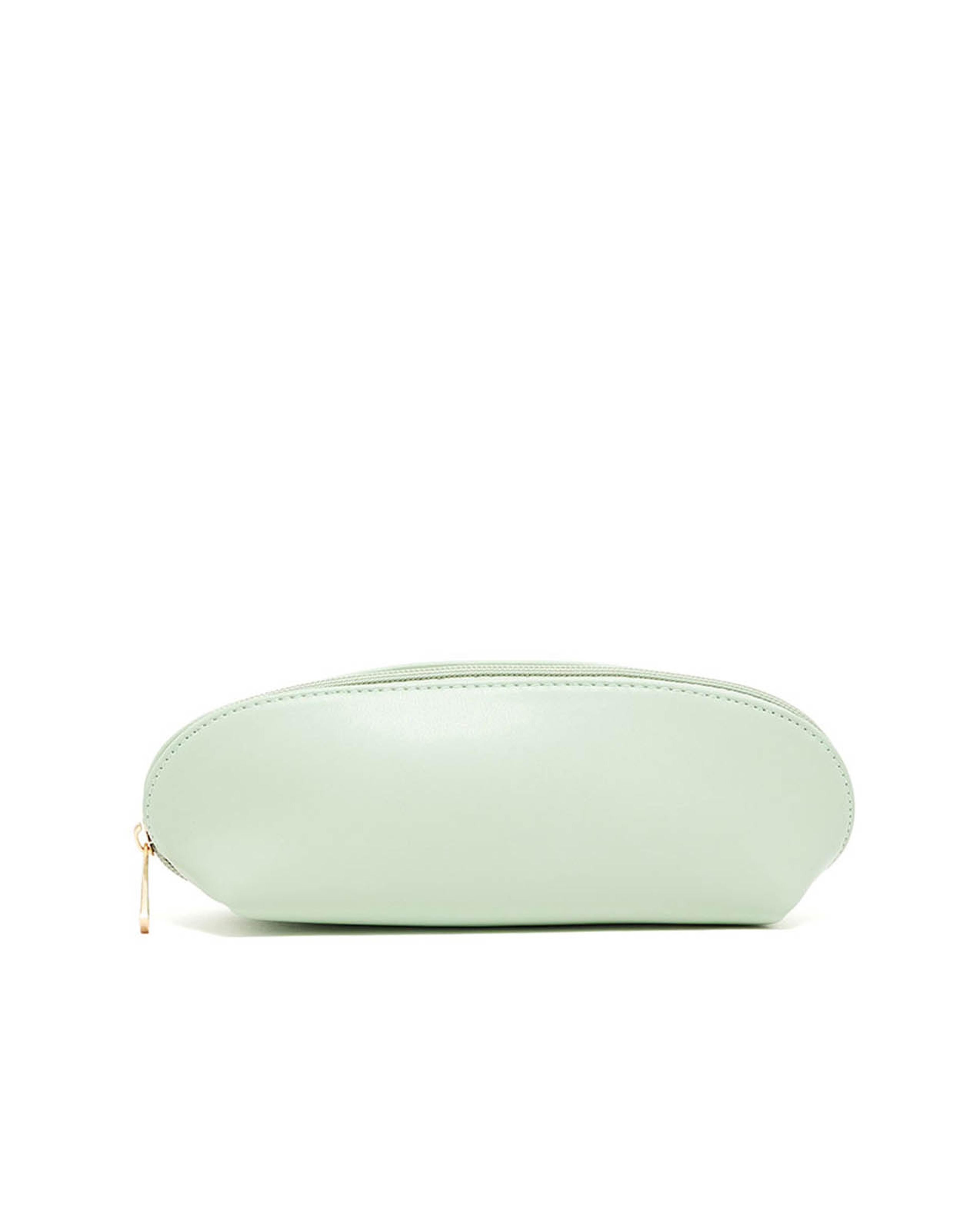 Textured Zip Around Cosmetic Pouch