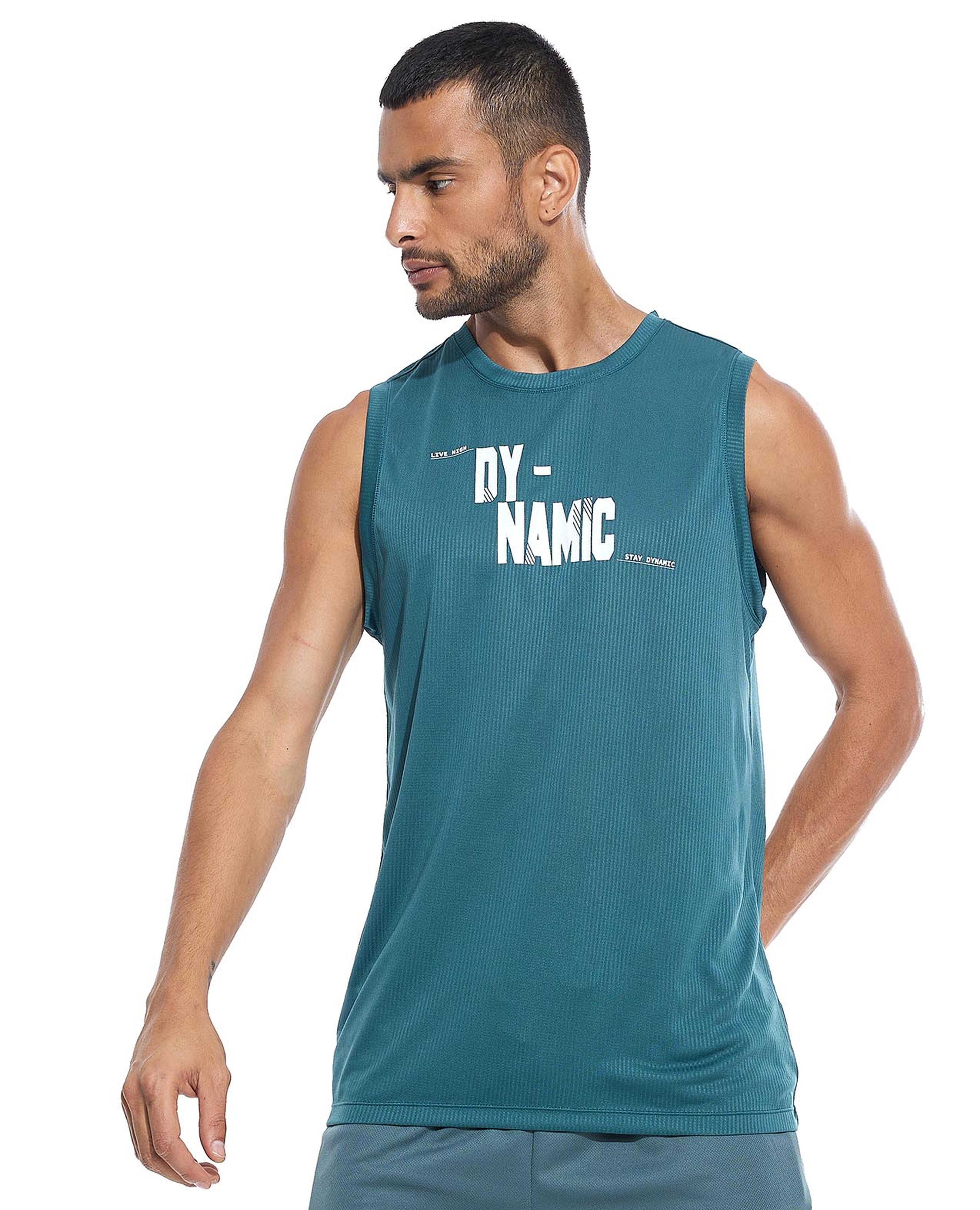 Printed Athlete with Crew Neck