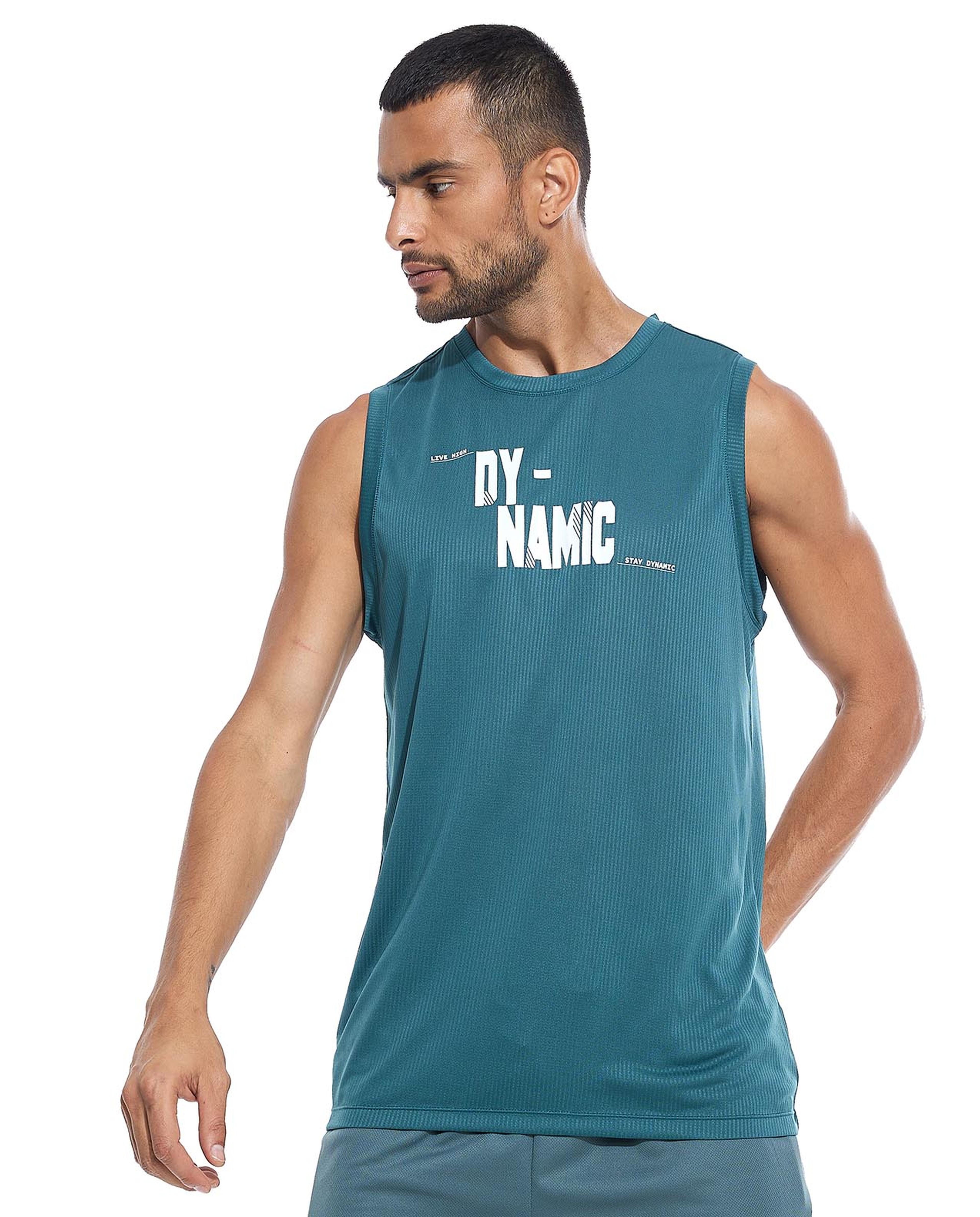 Printed Athlete with Crew Neck