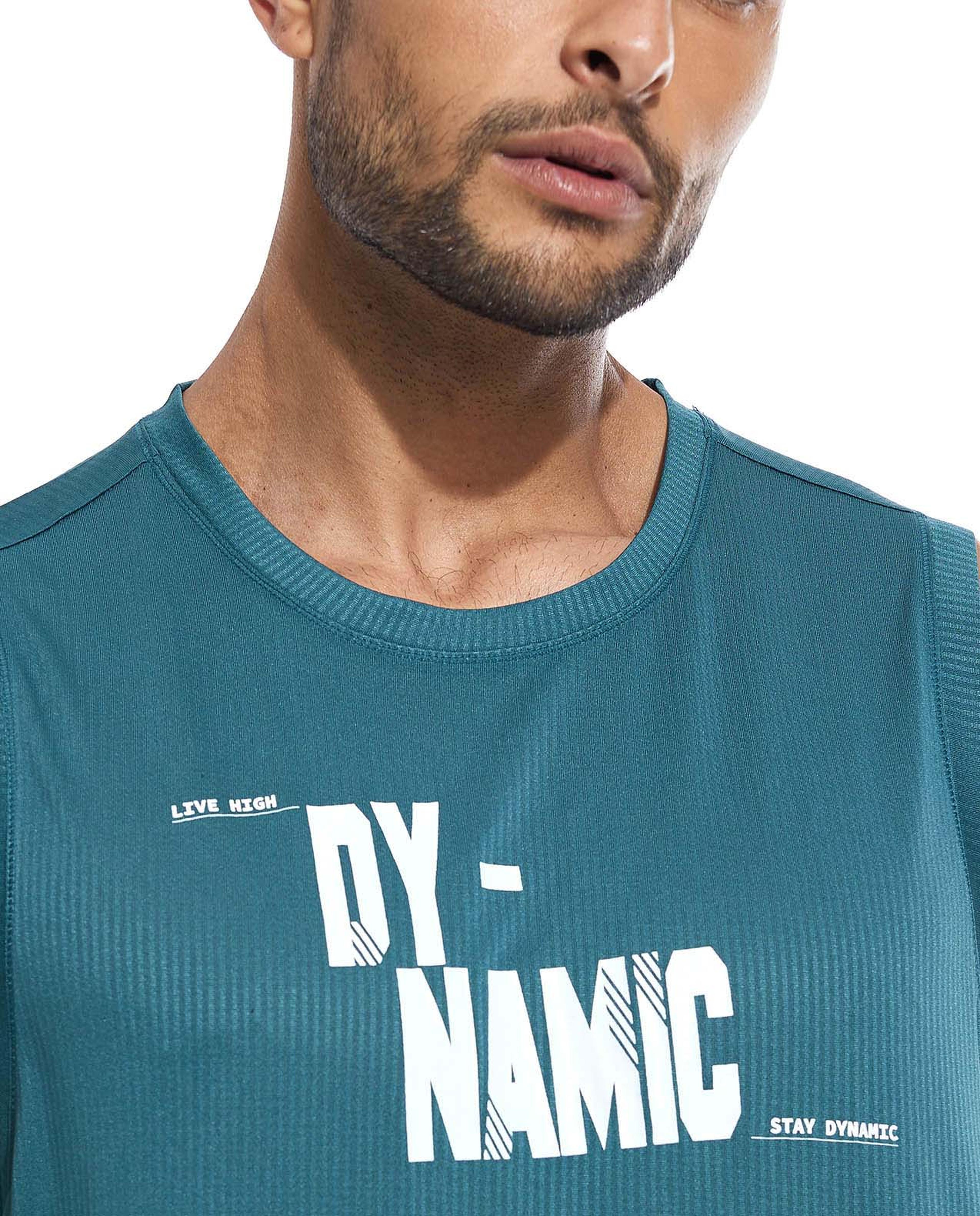 Printed Athlete with Crew Neck