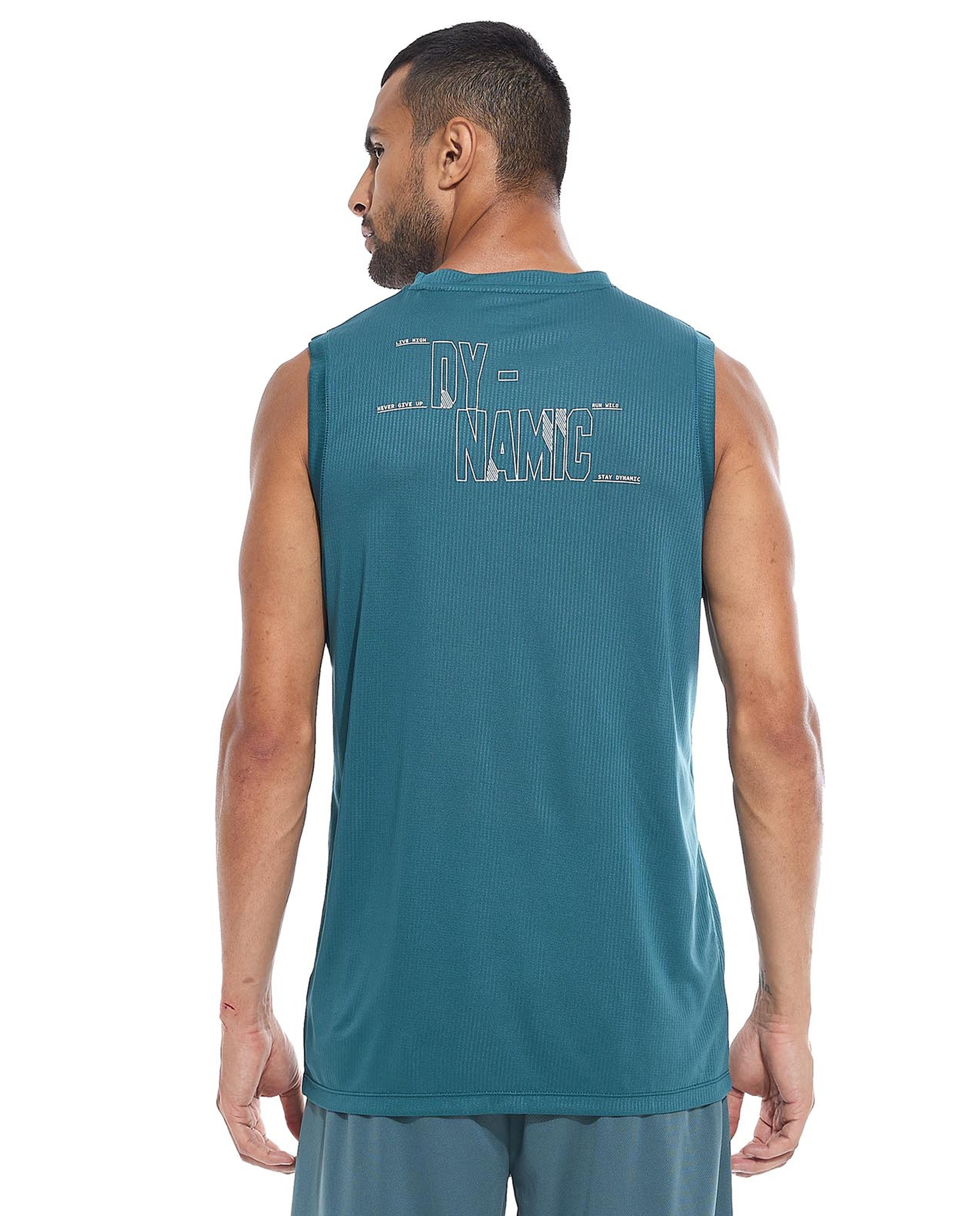 Printed Athlete with Crew Neck