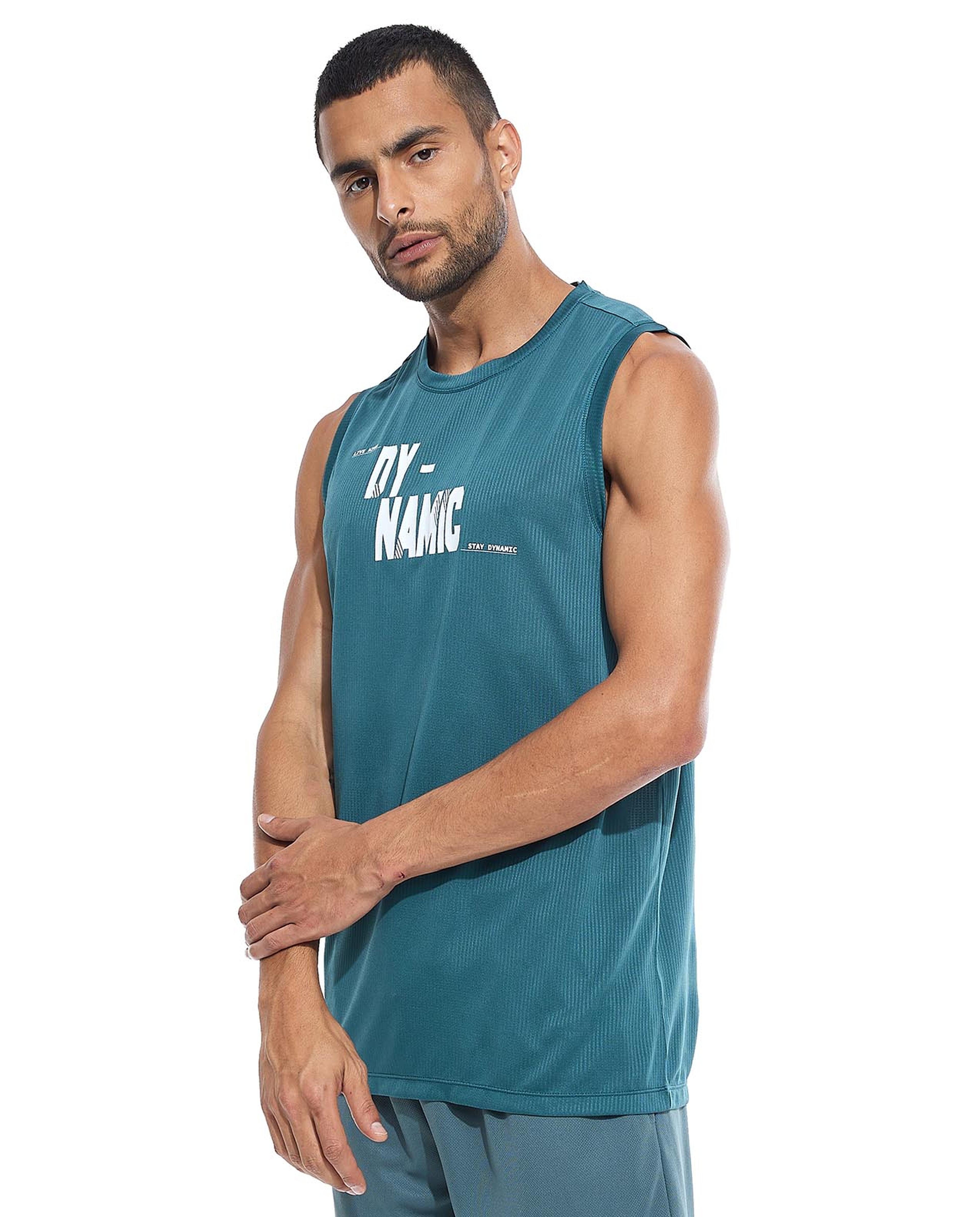 Printed Athlete with Crew Neck