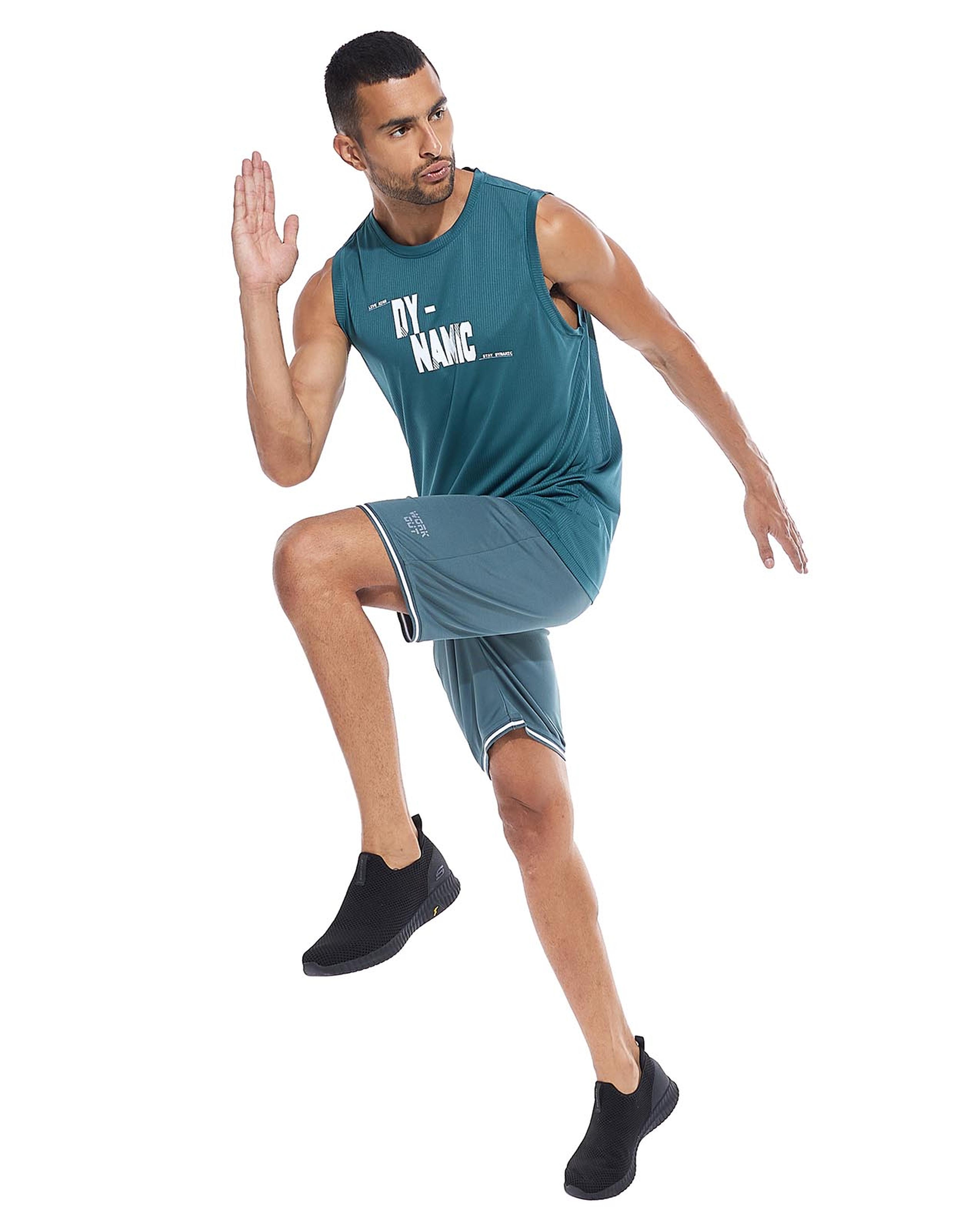 Printed Athlete with Crew Neck