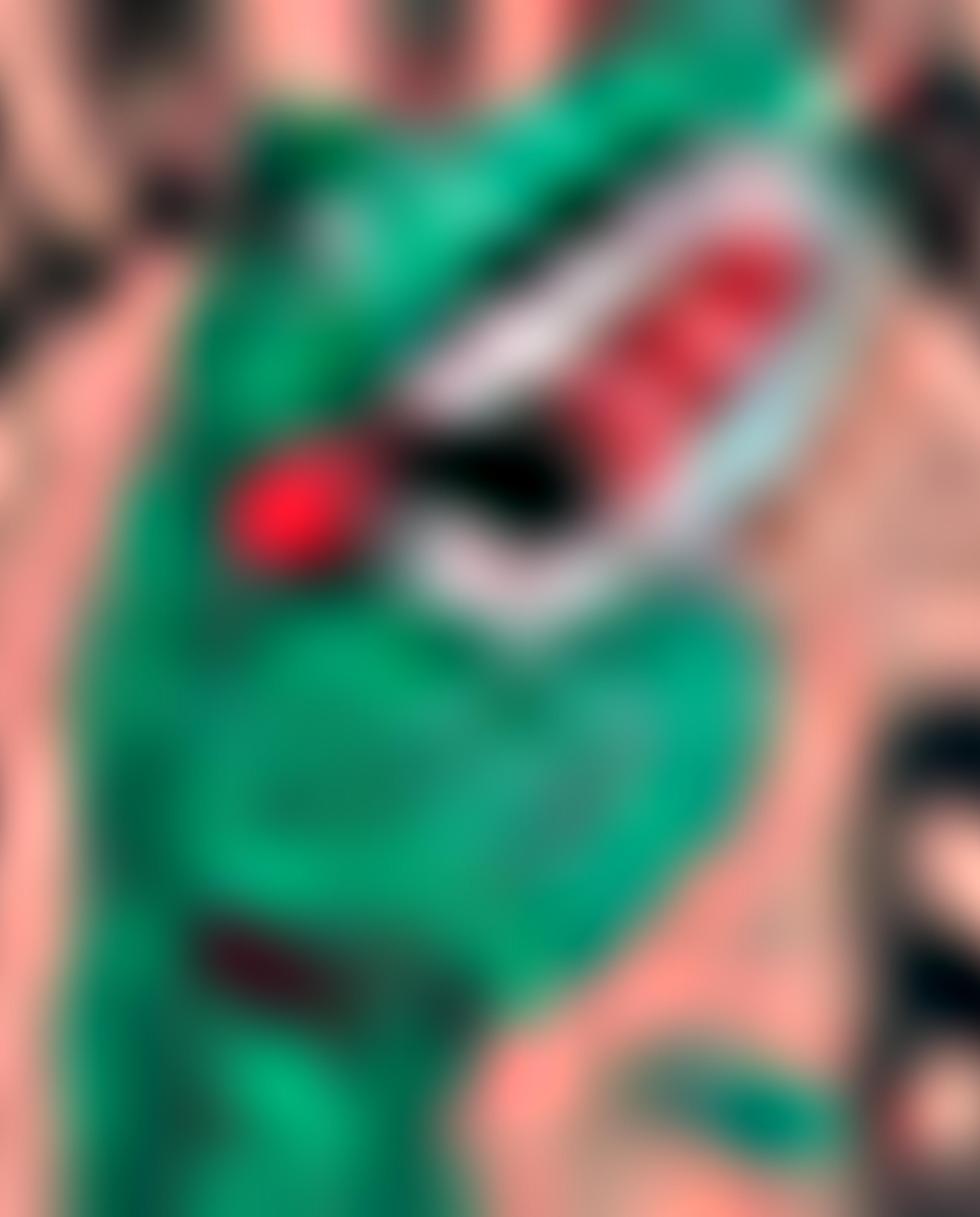 تيشيرت بطبعة جيرافيك بياقة دائرية بأكمام قصيرة 