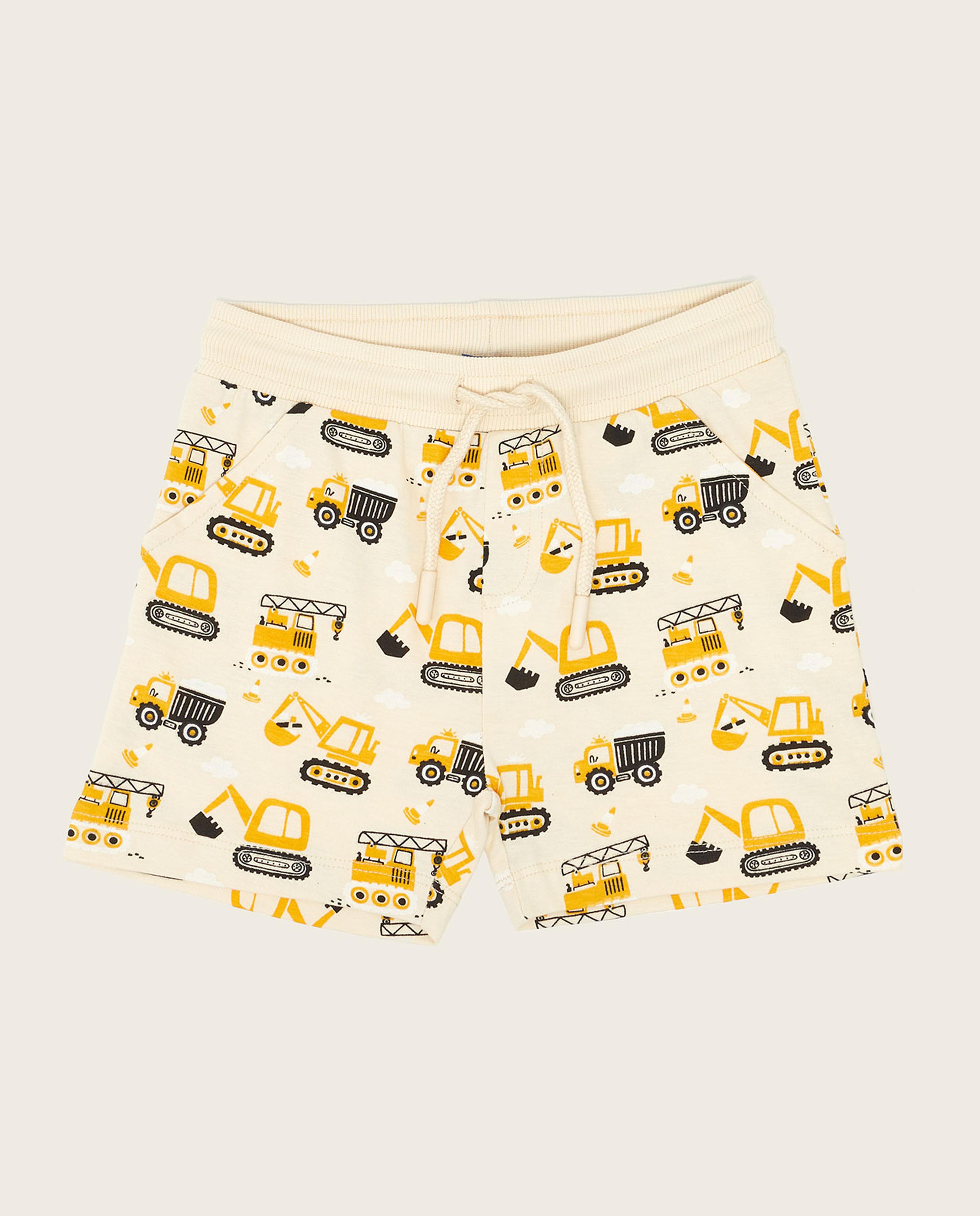 شورت منسوج برباط خصر - قطعتين 