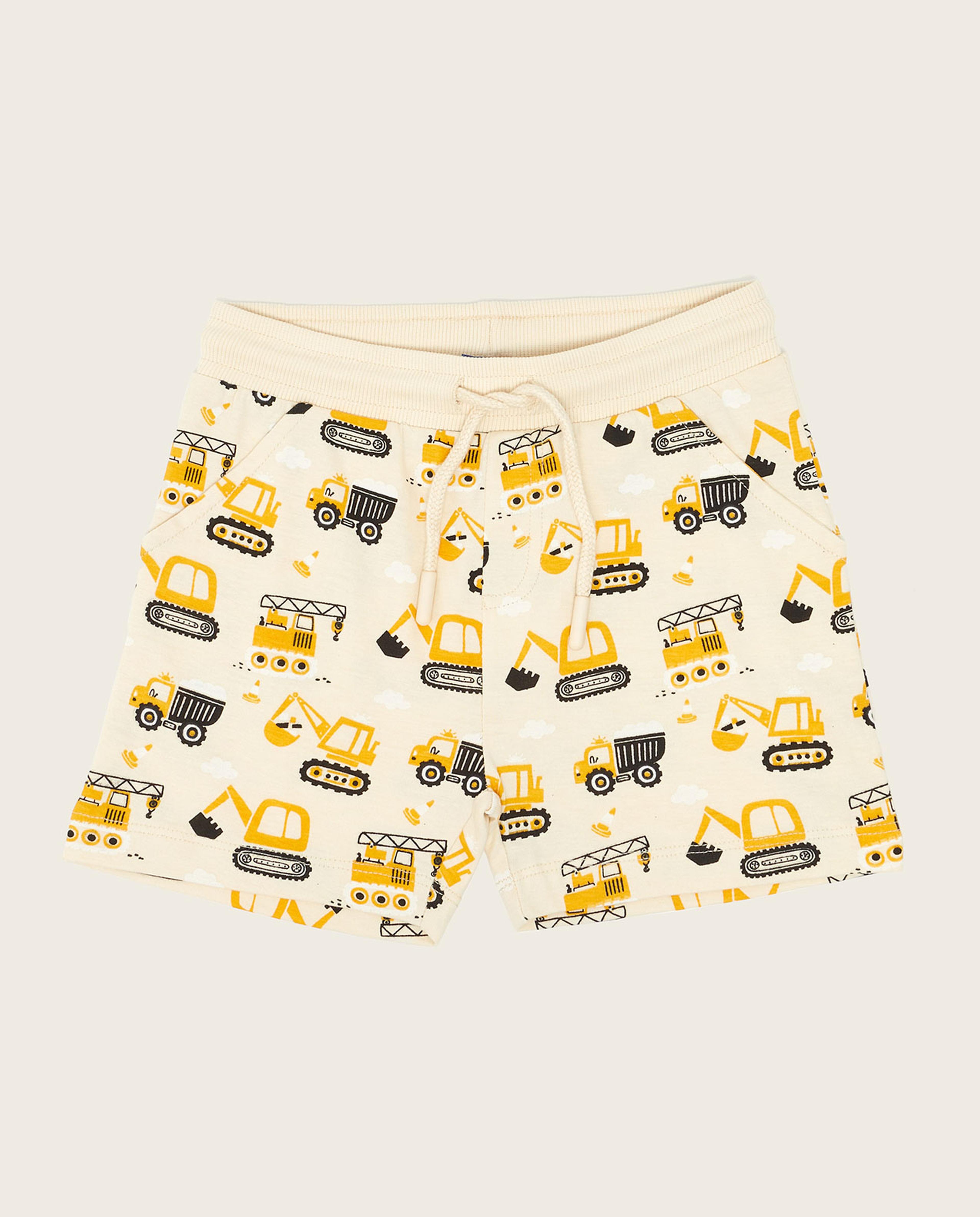 شورت منسوج برباط خصر - قطعتين 