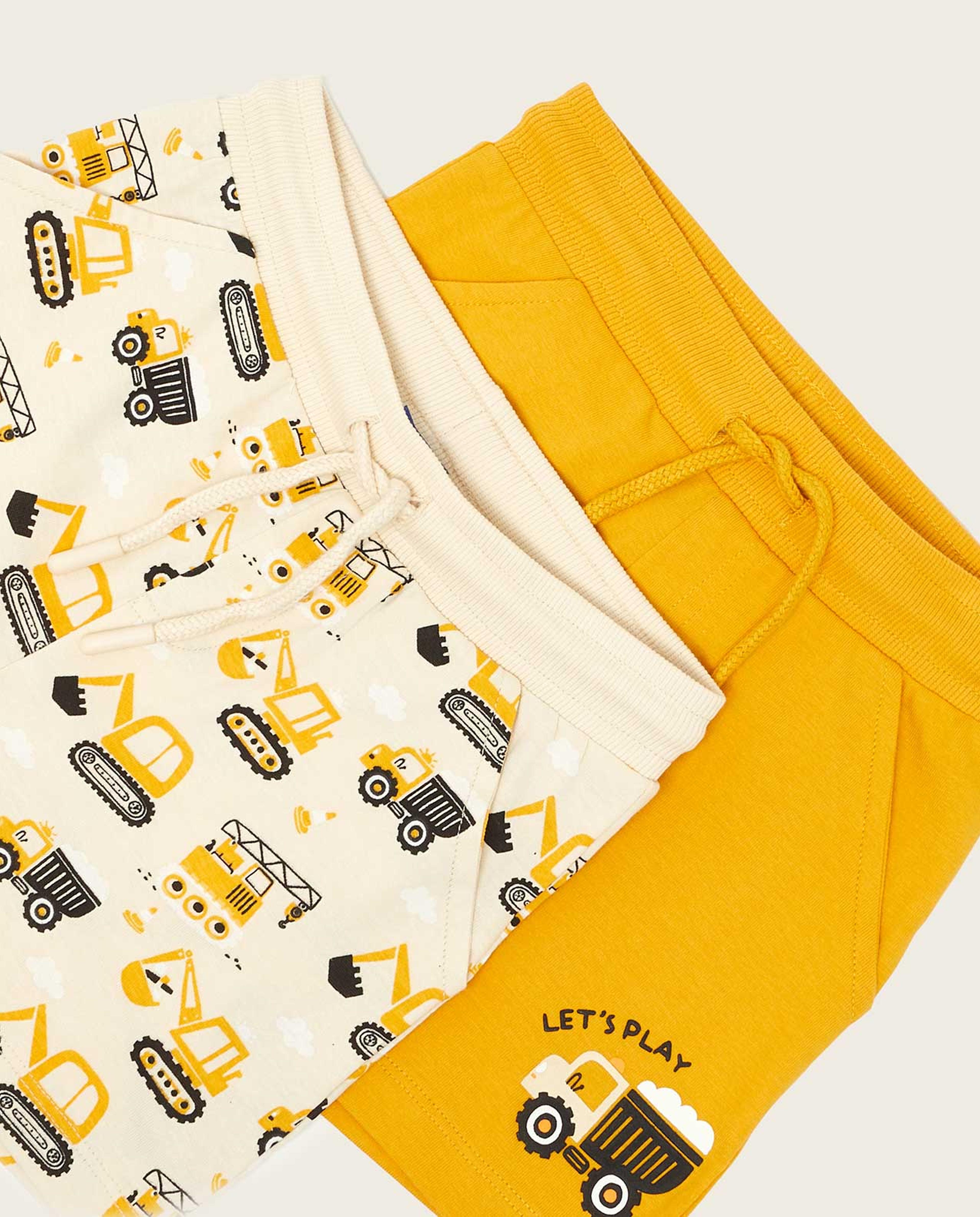 شورت منسوج برباط خصر - قطعتين 