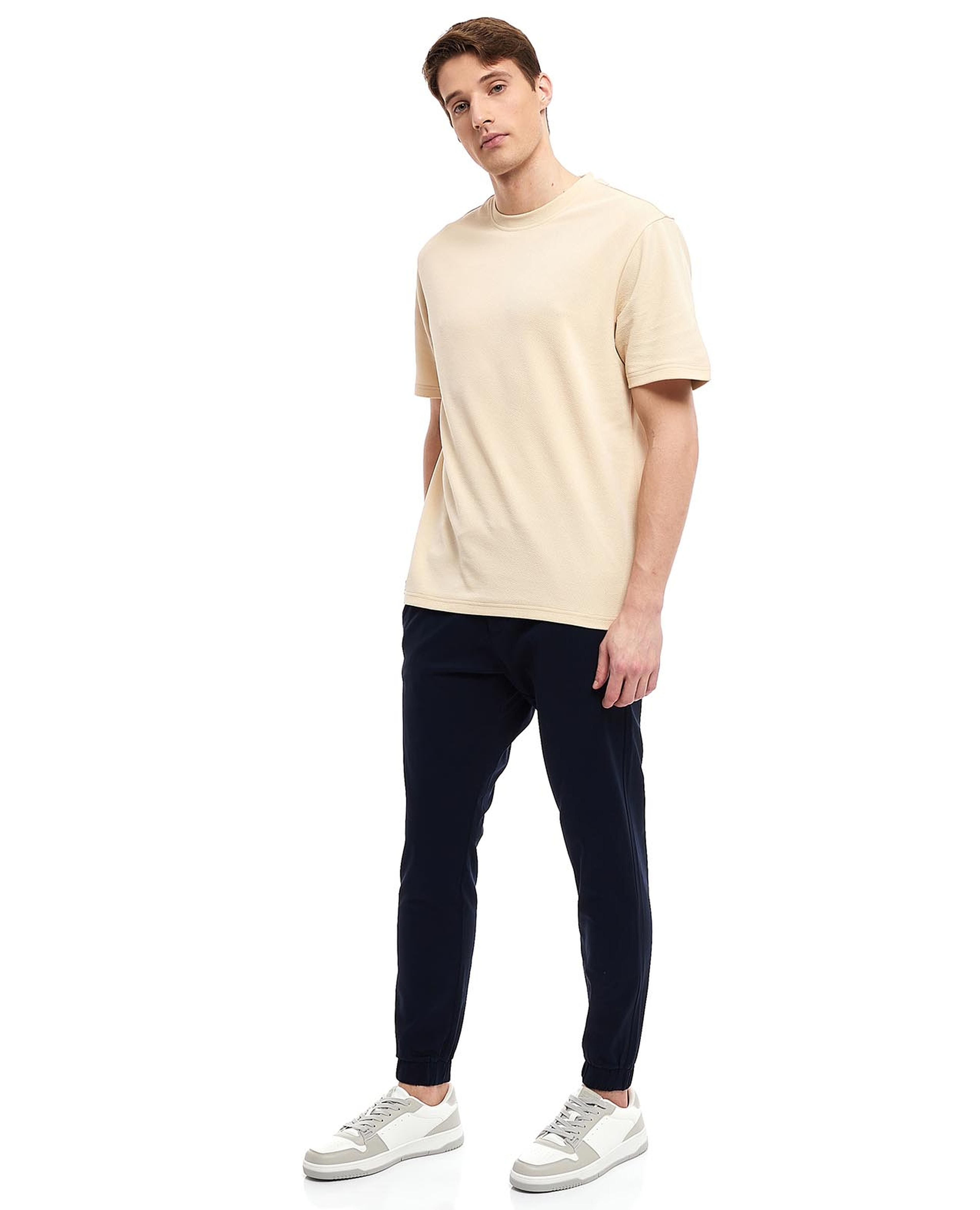 بنطال جوغر سادة بخصر مطاطي