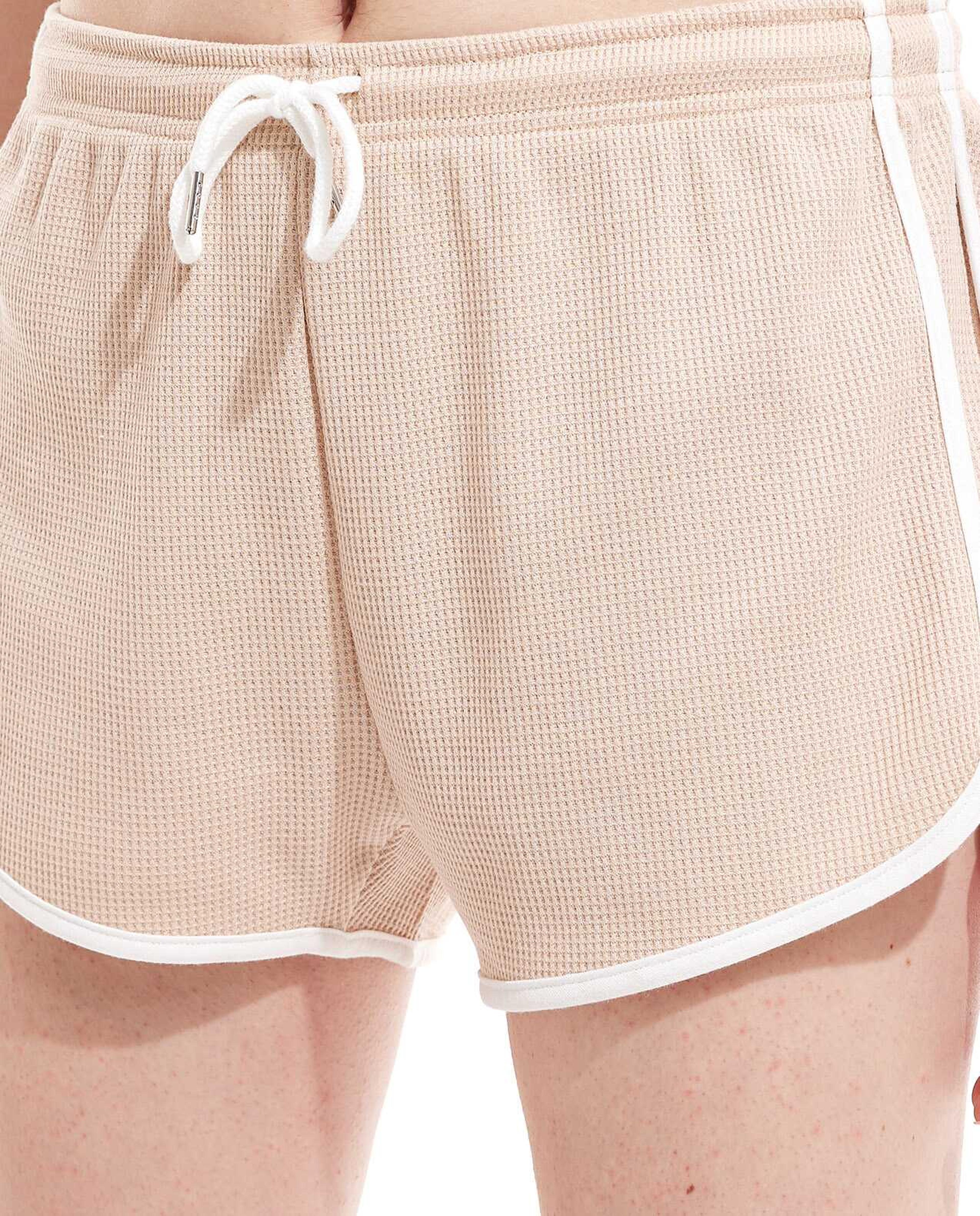 شورت لاونج بنقشة بارزة وافل