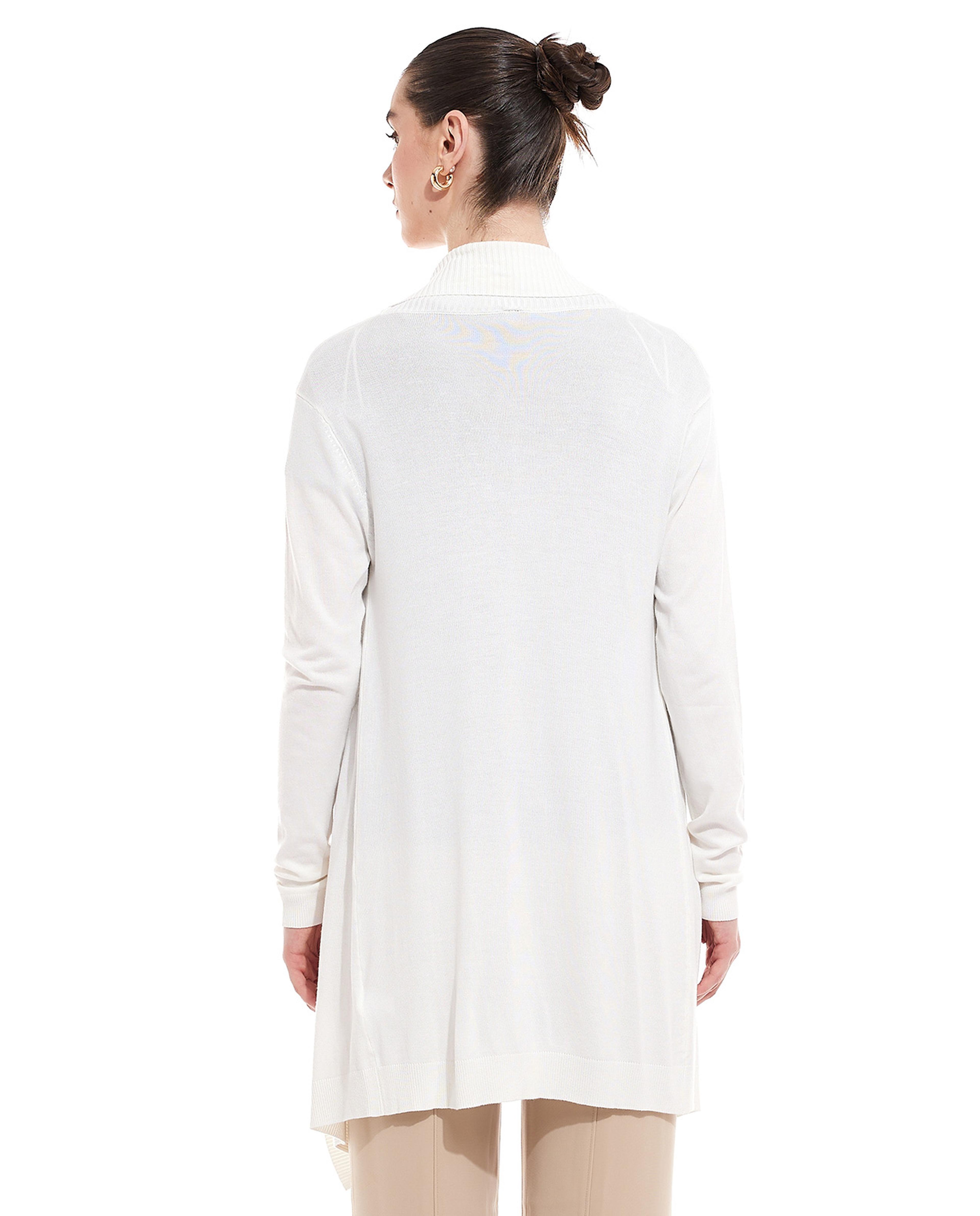 كارديجان محبوك بأكمام طويلة