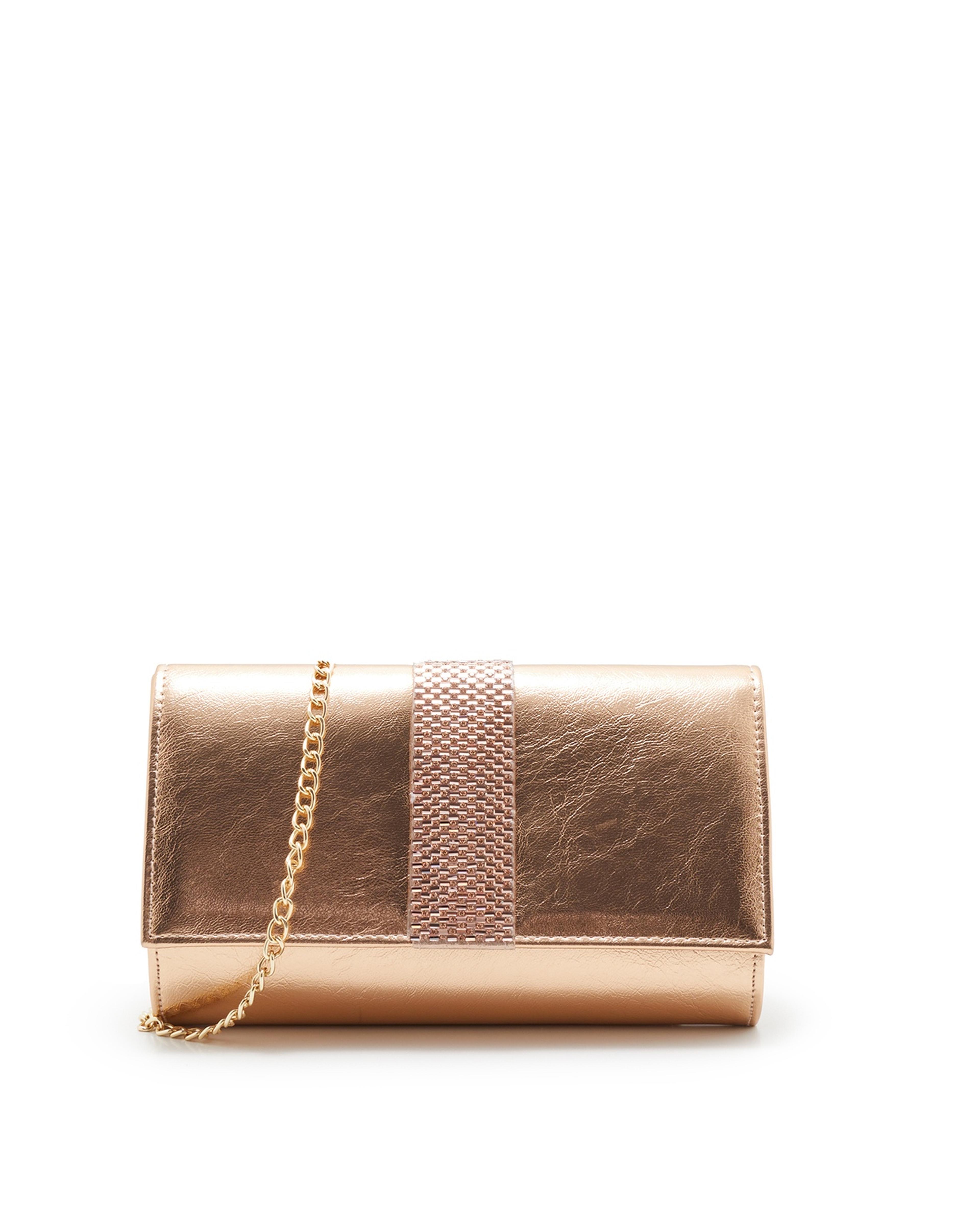 Textured Clutch with Sling