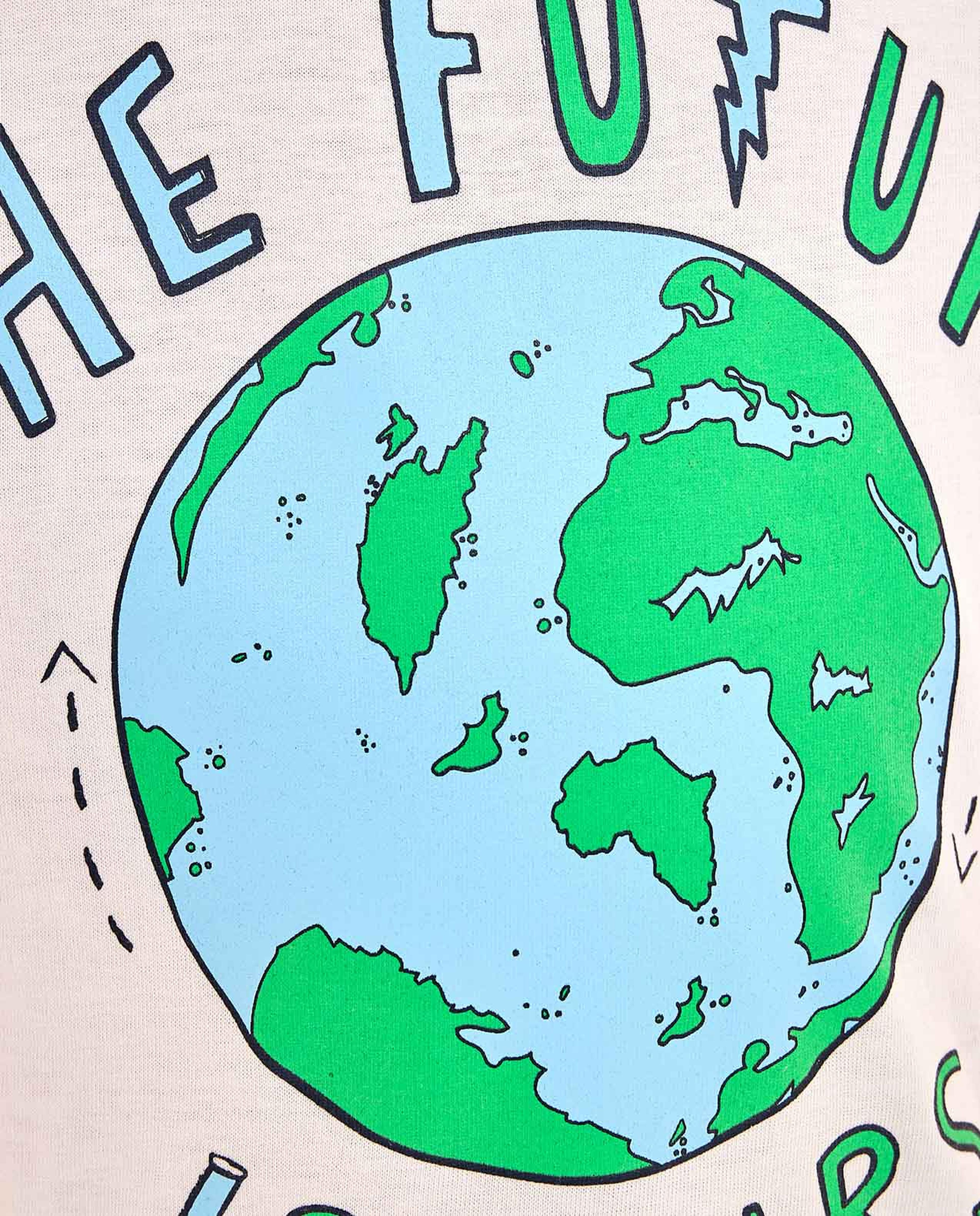 Graphic Print T-Shirt with Crew Neck and Short Sleeves