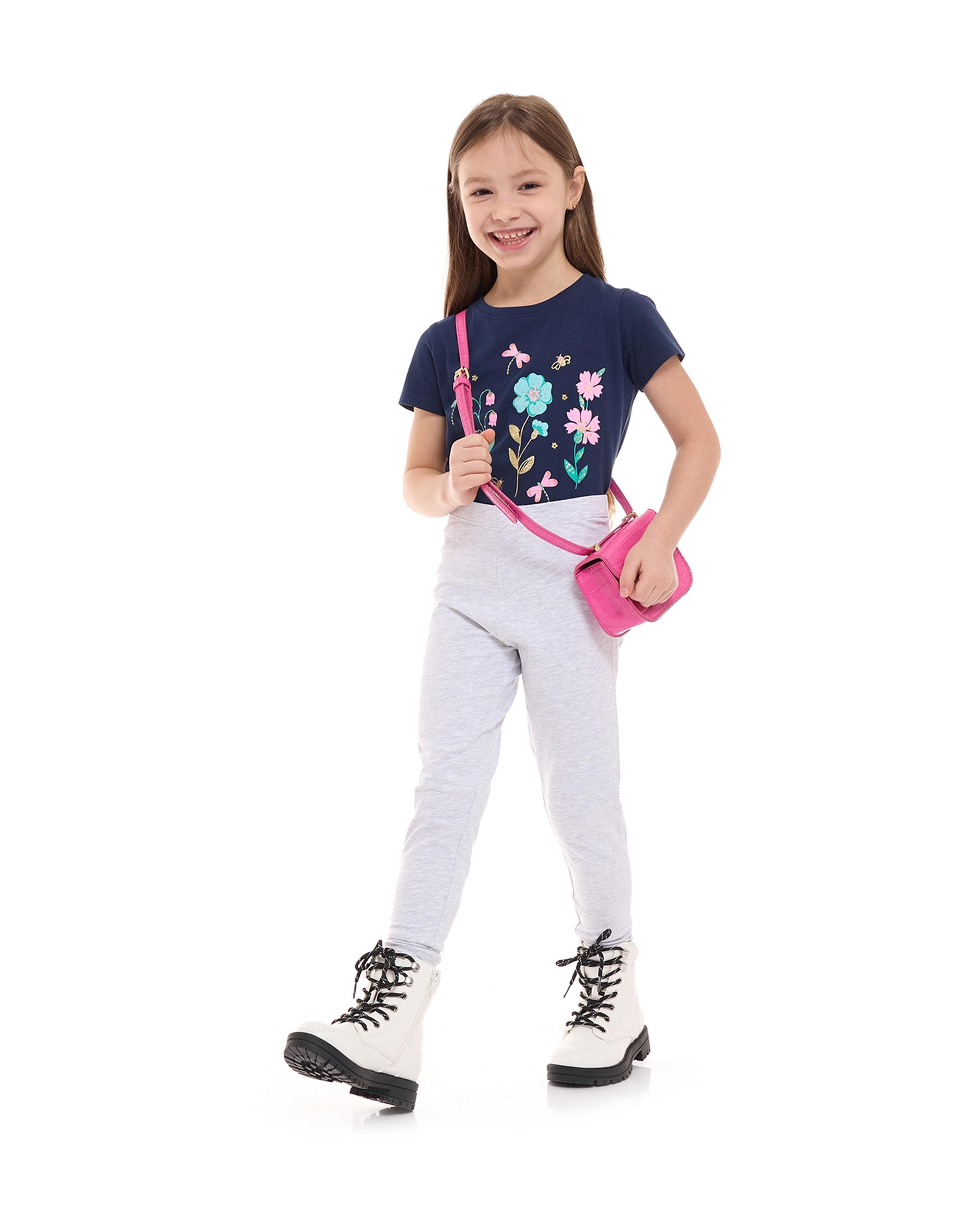 ليجينز سادة بخصر مطاطي