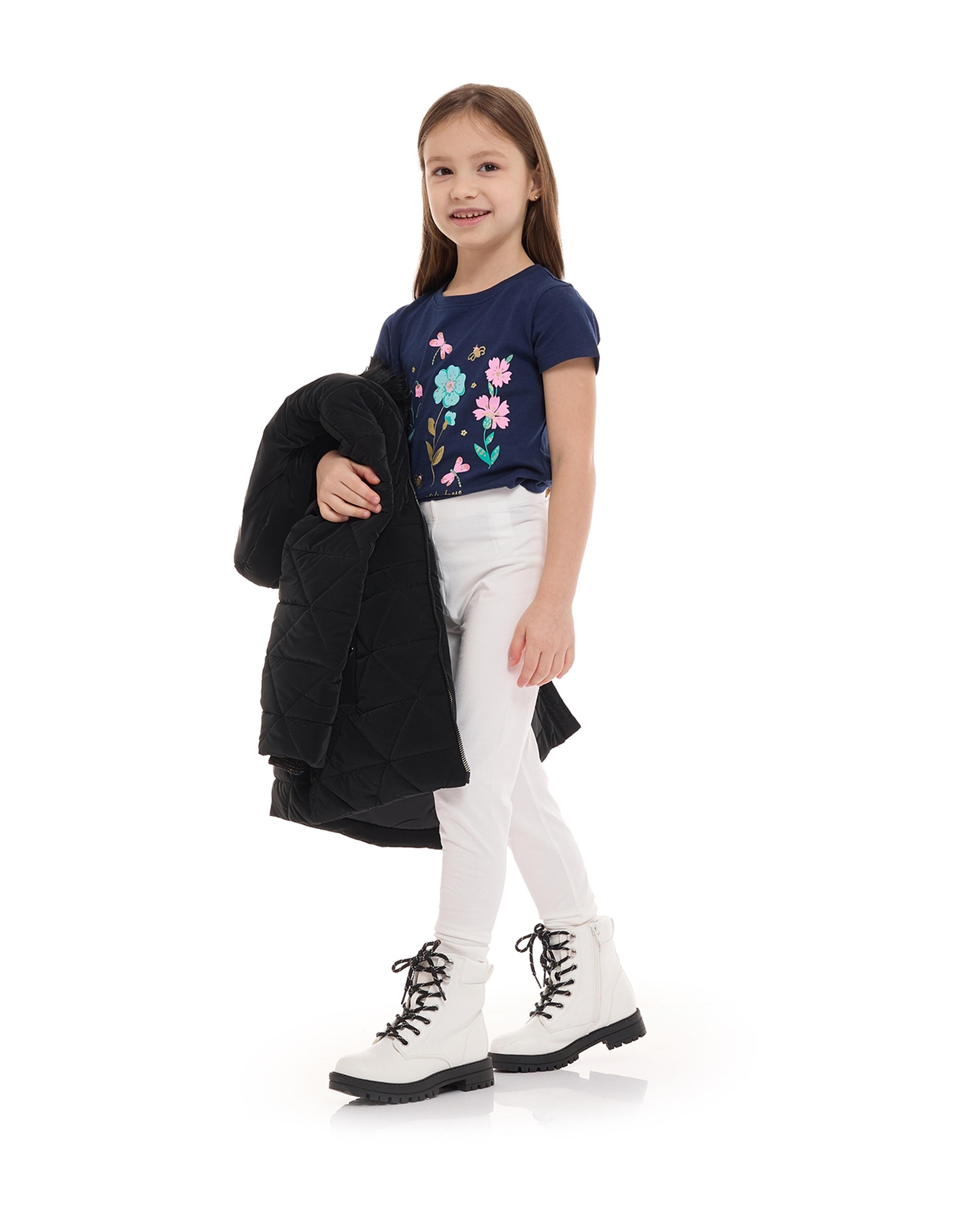 ليجينز سادة بخصر مطاطي