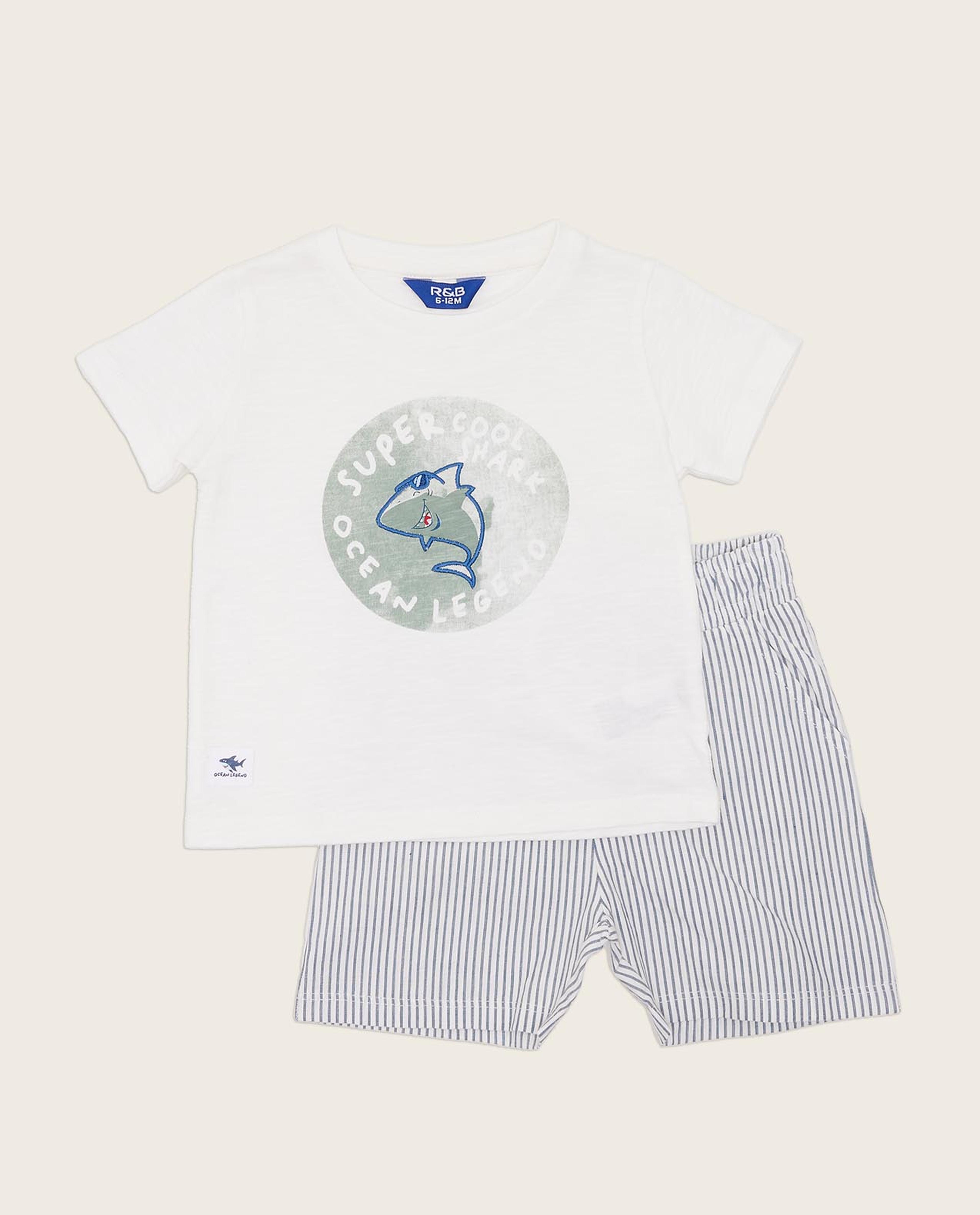 Printed T-Shirt and Shorts Set