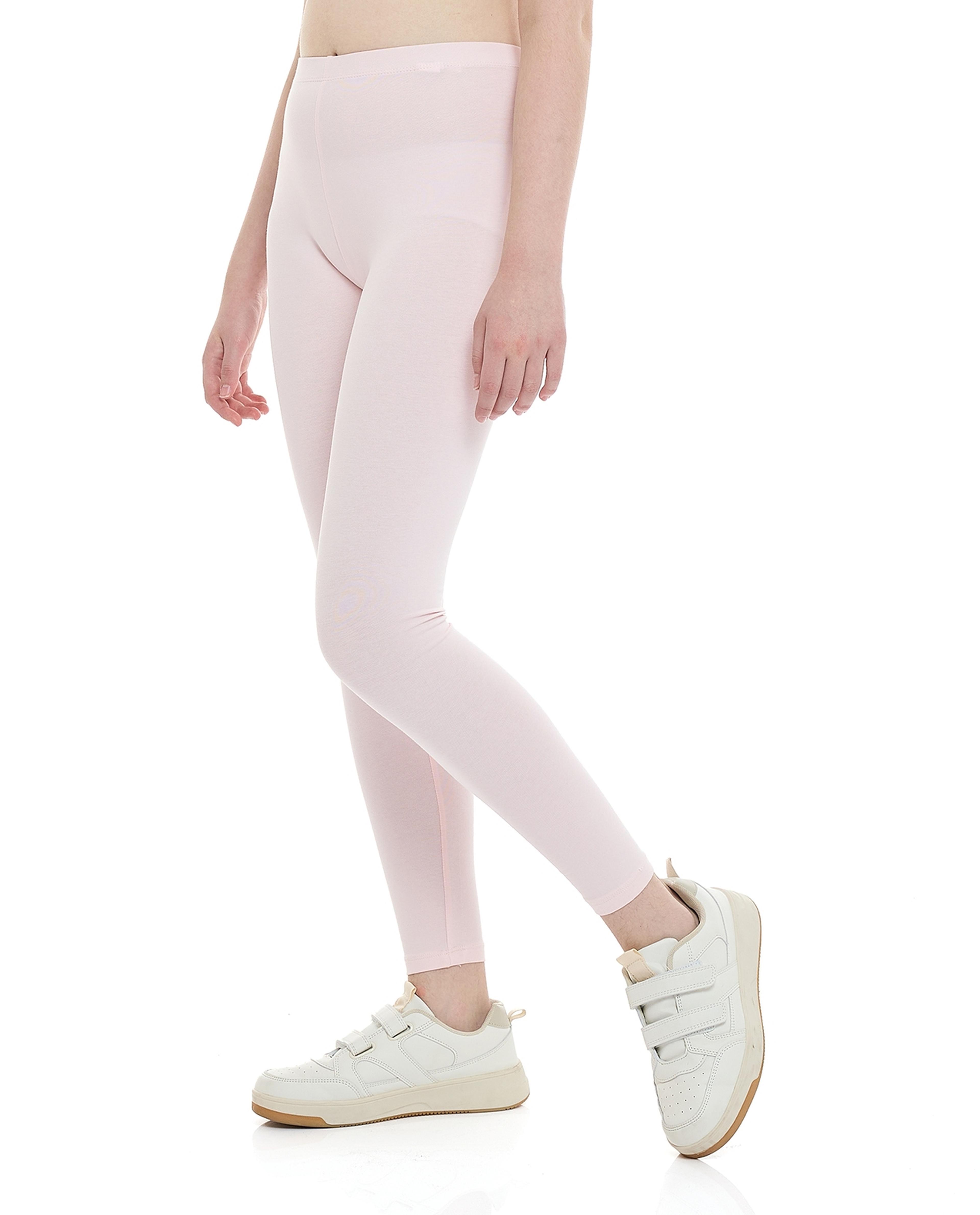 ليجينز سادة بخصر مطاطي