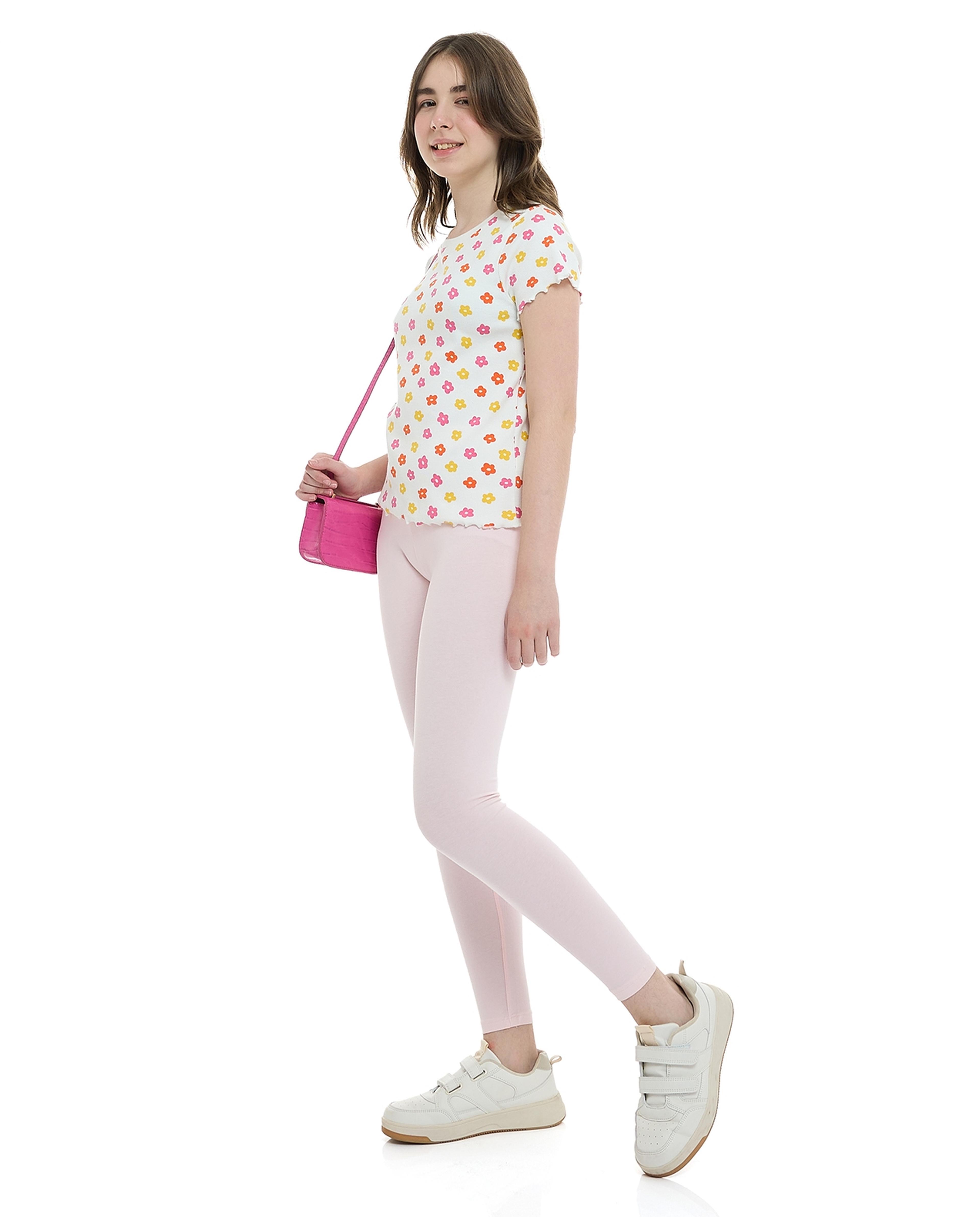 ليجينز سادة بخصر مطاطي