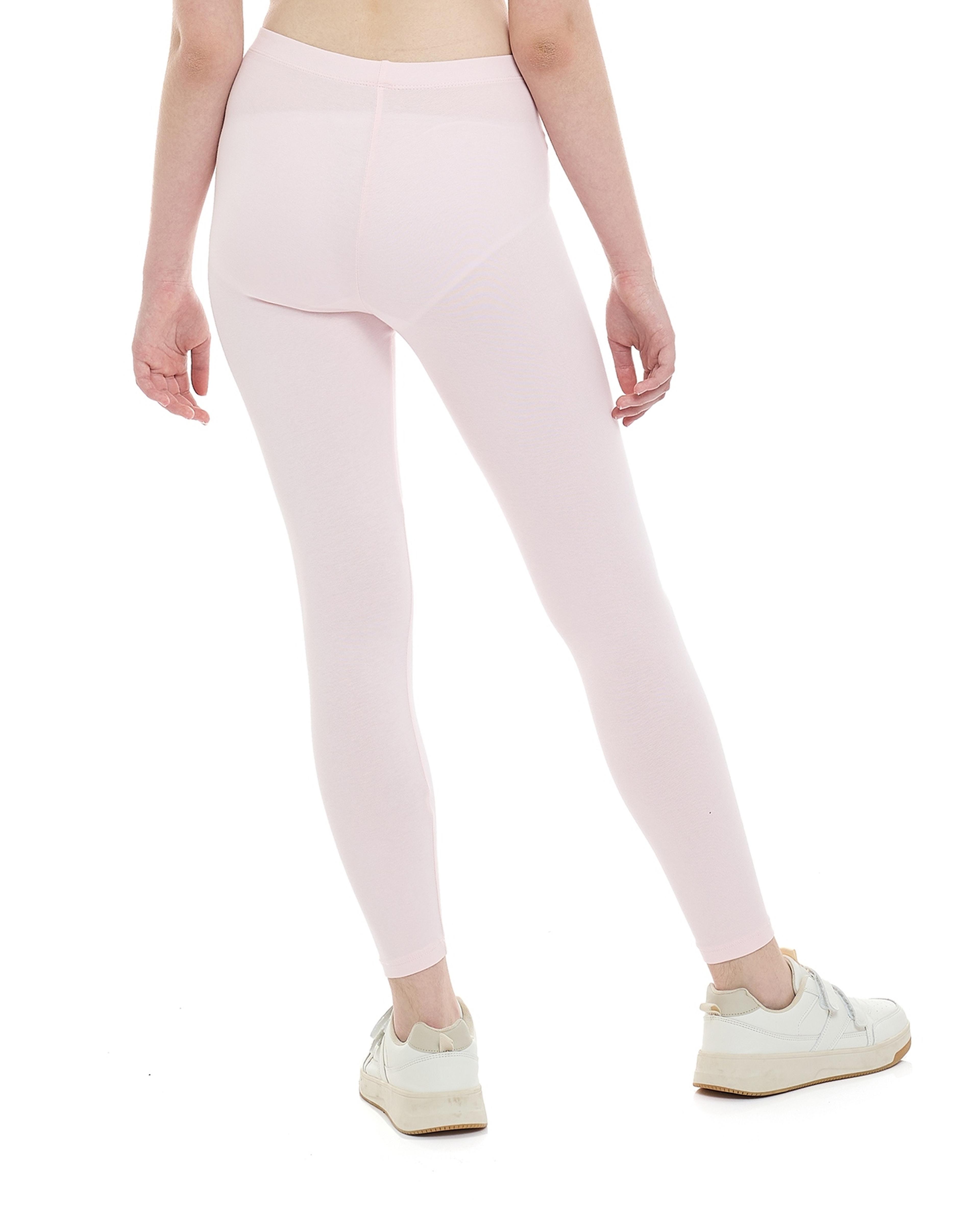 ليجينز سادة بخصر مطاطي