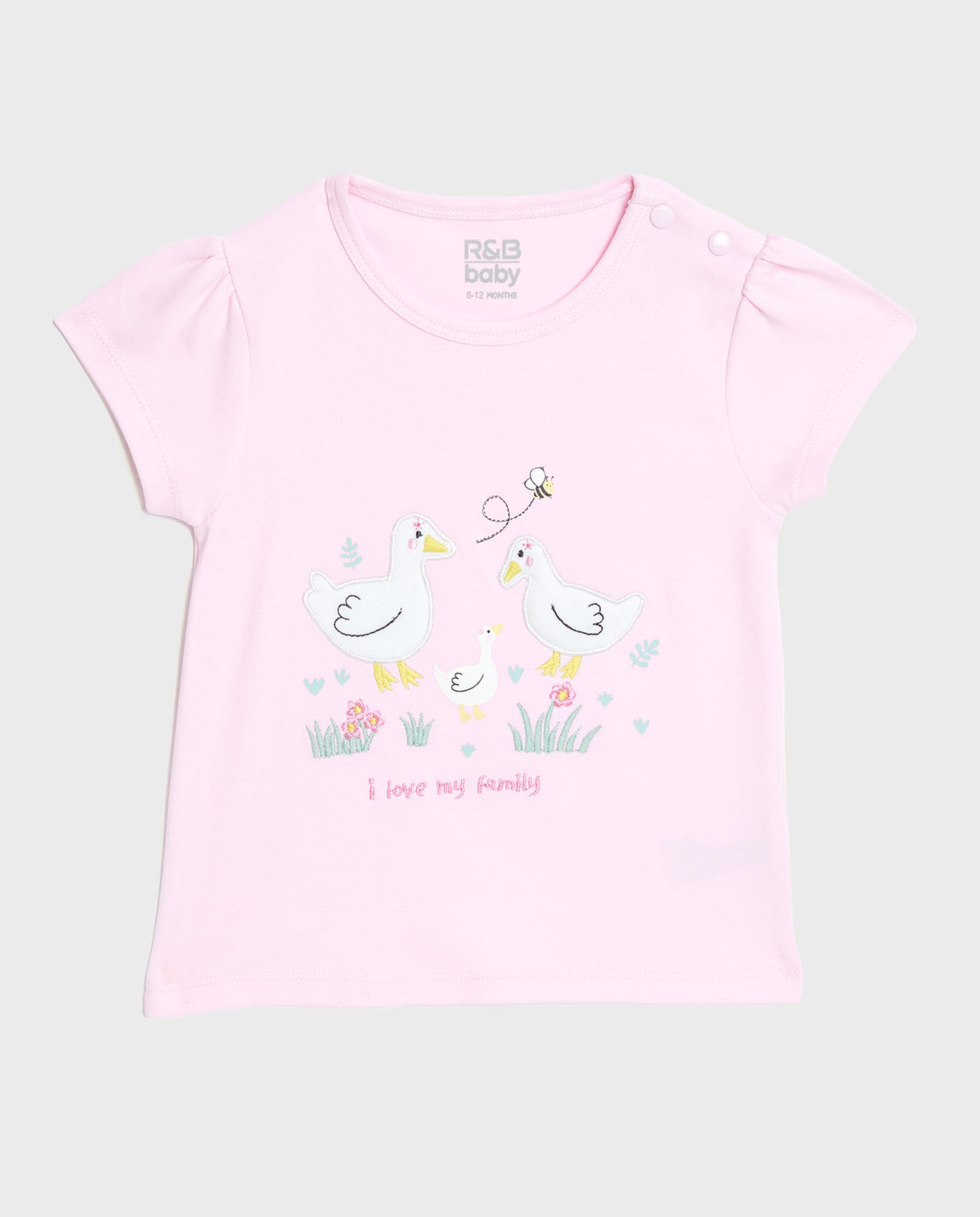 طقم ملابس شورت وتوب بطبعة 