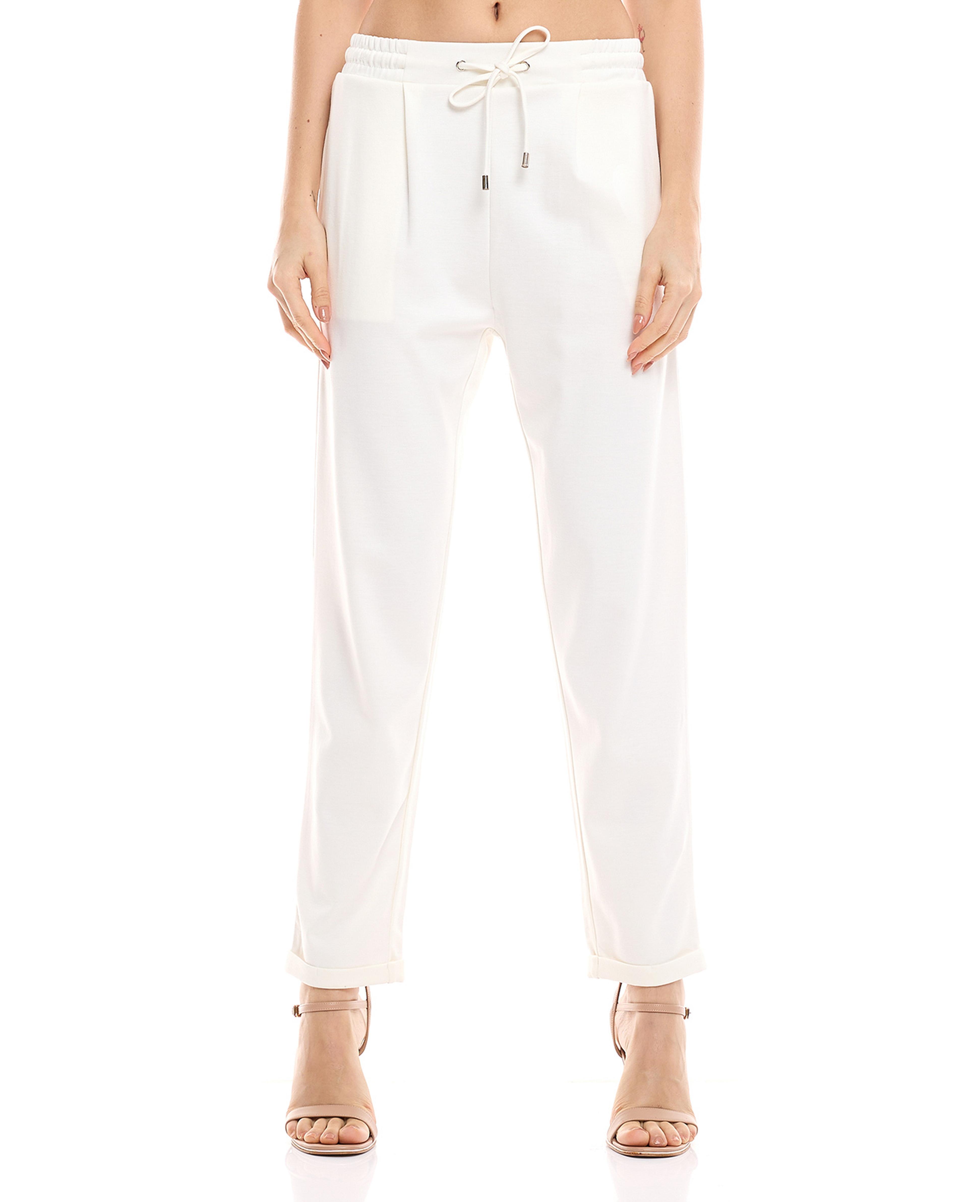 بنطال ضيق برباط خصر 