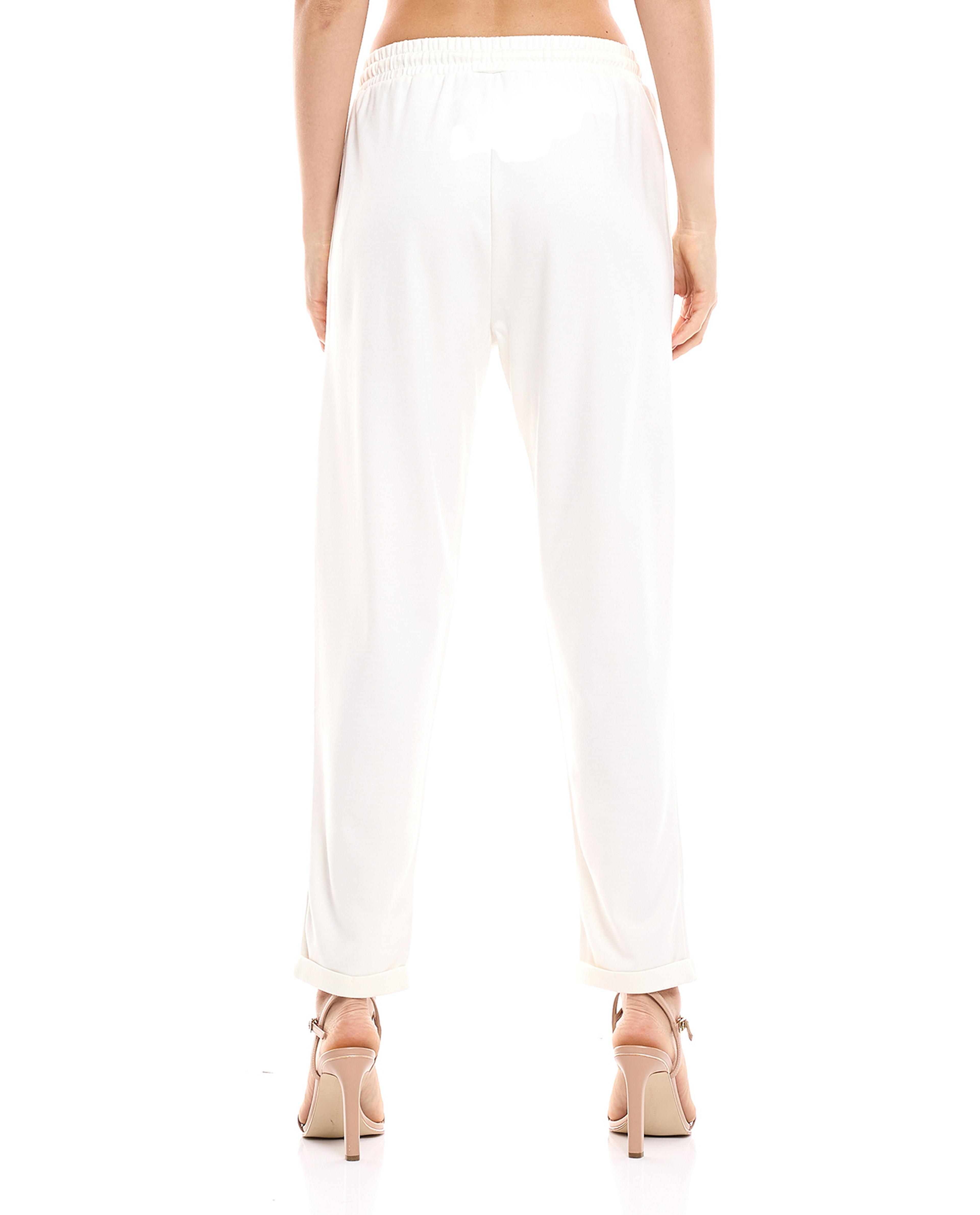 بنطال ضيق برباط خصر 