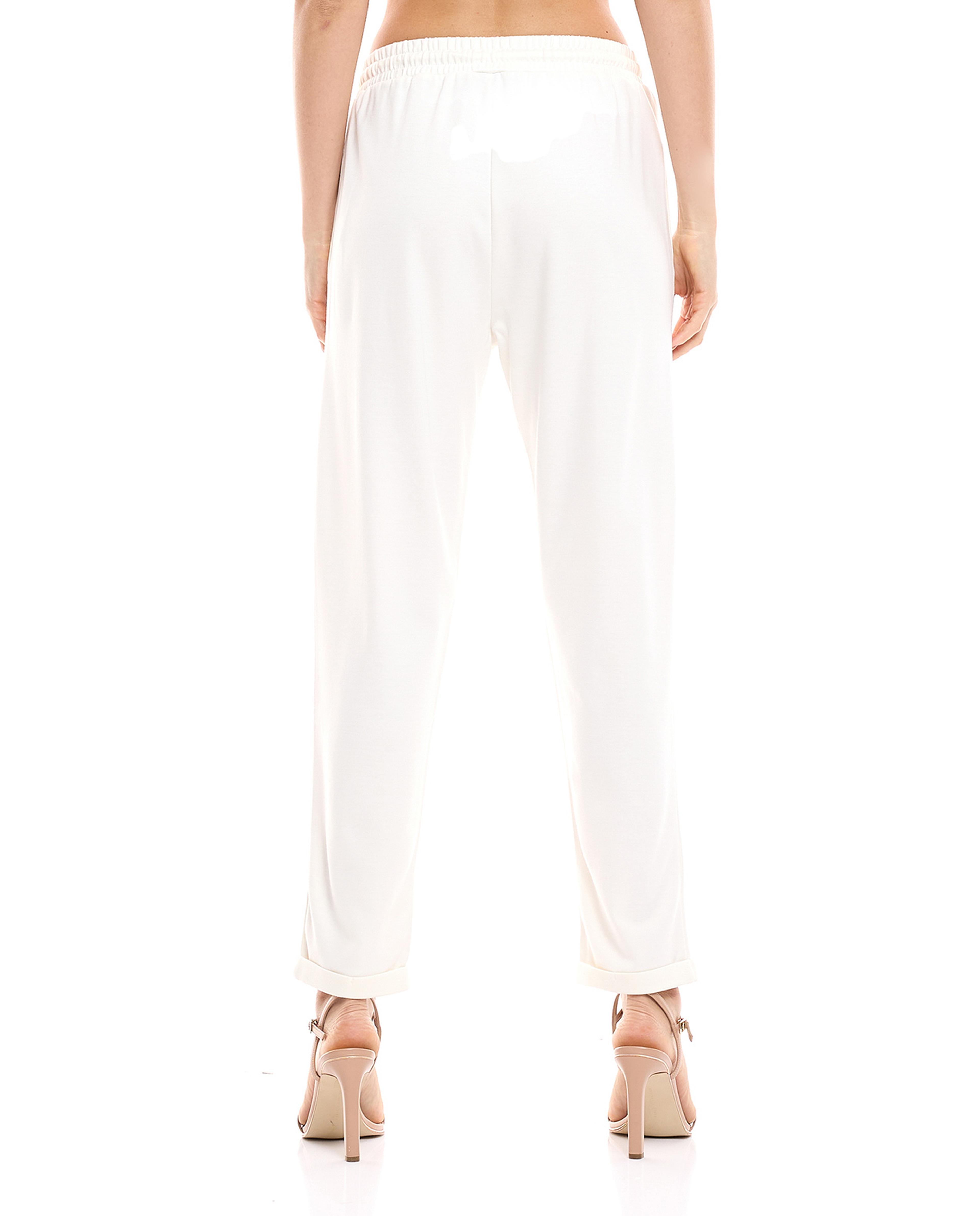 بنطال ضيق برباط خصر 