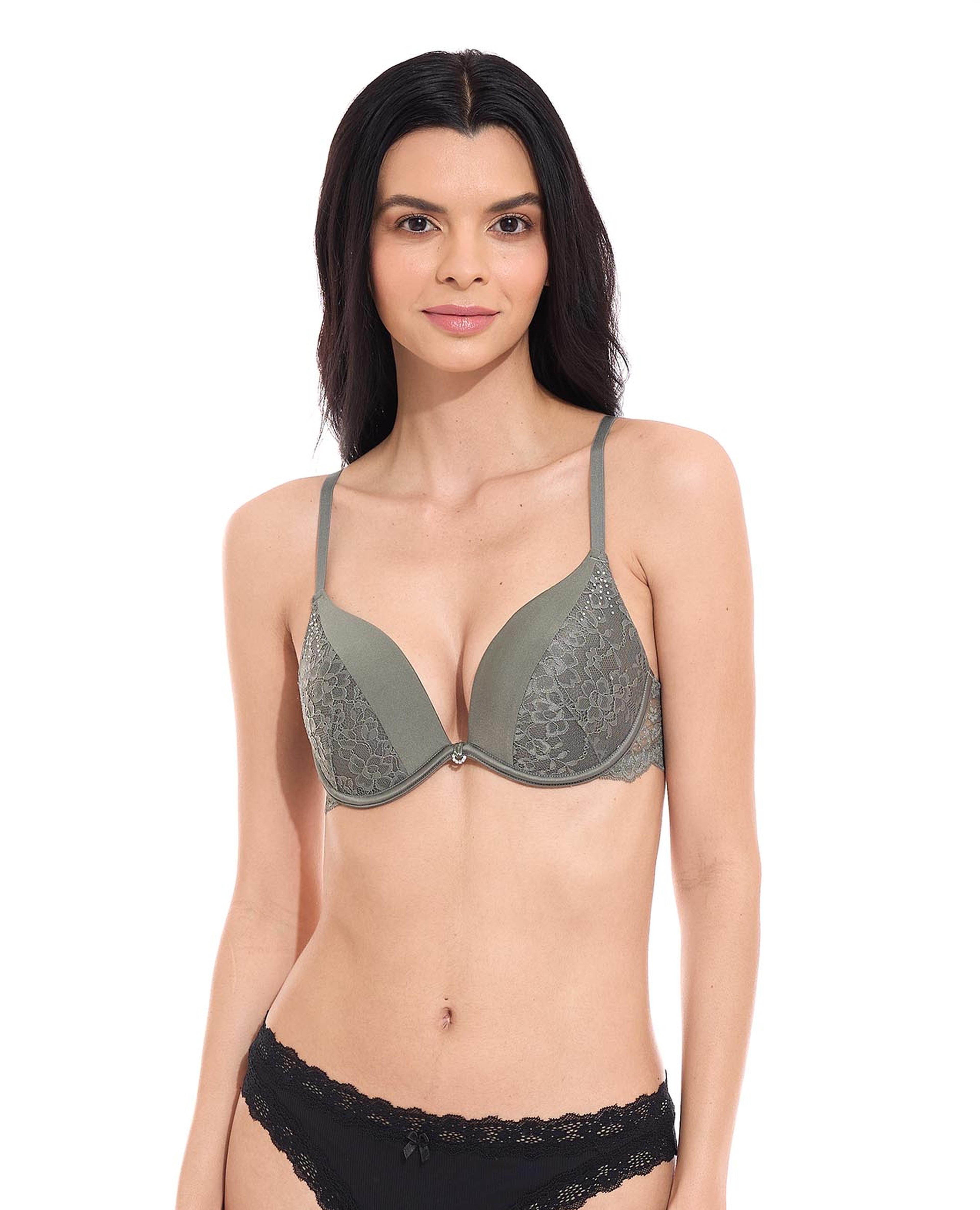 Lace Detail Underwire Bra