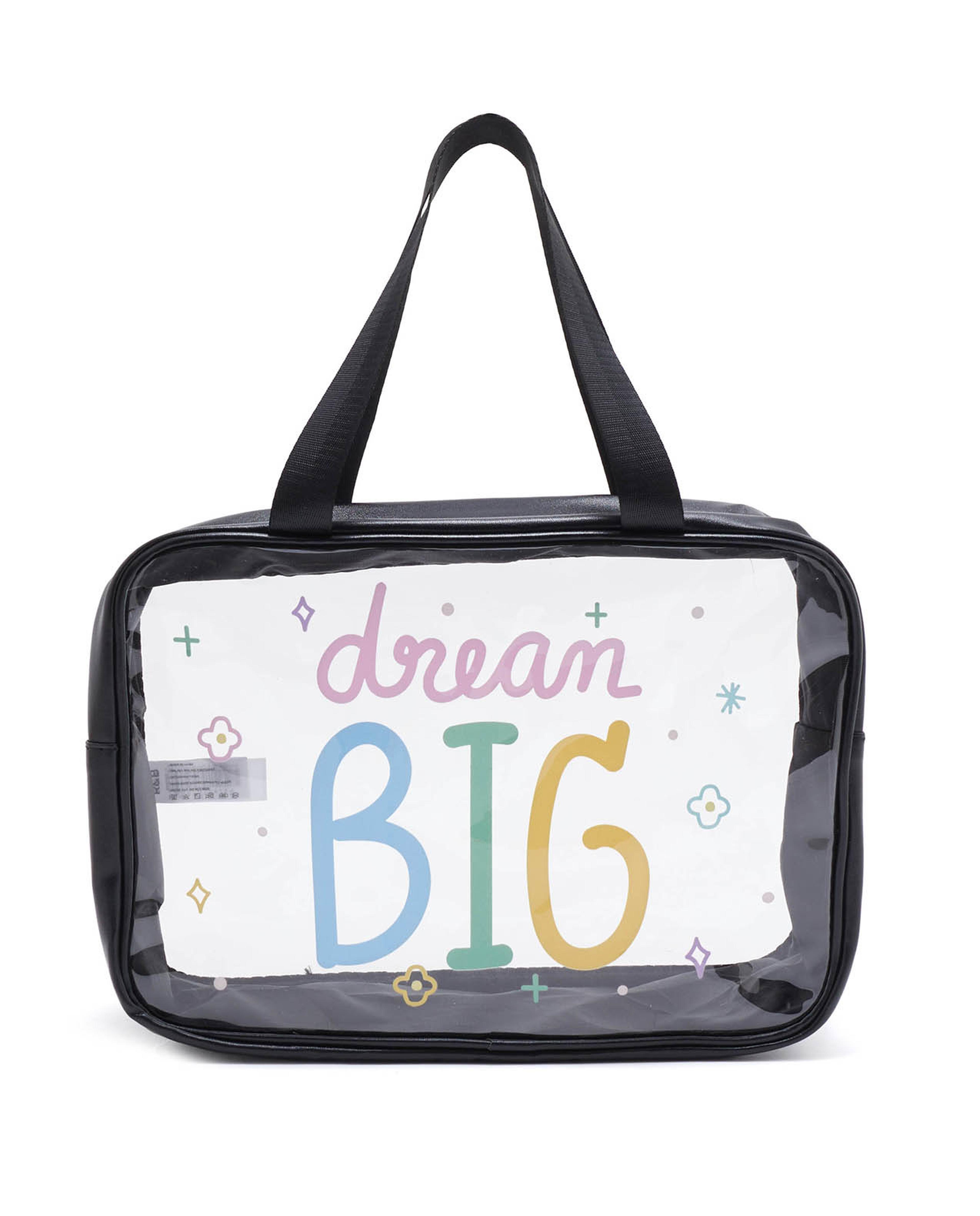 حقيبة مستحضرات تجميل بطبعة