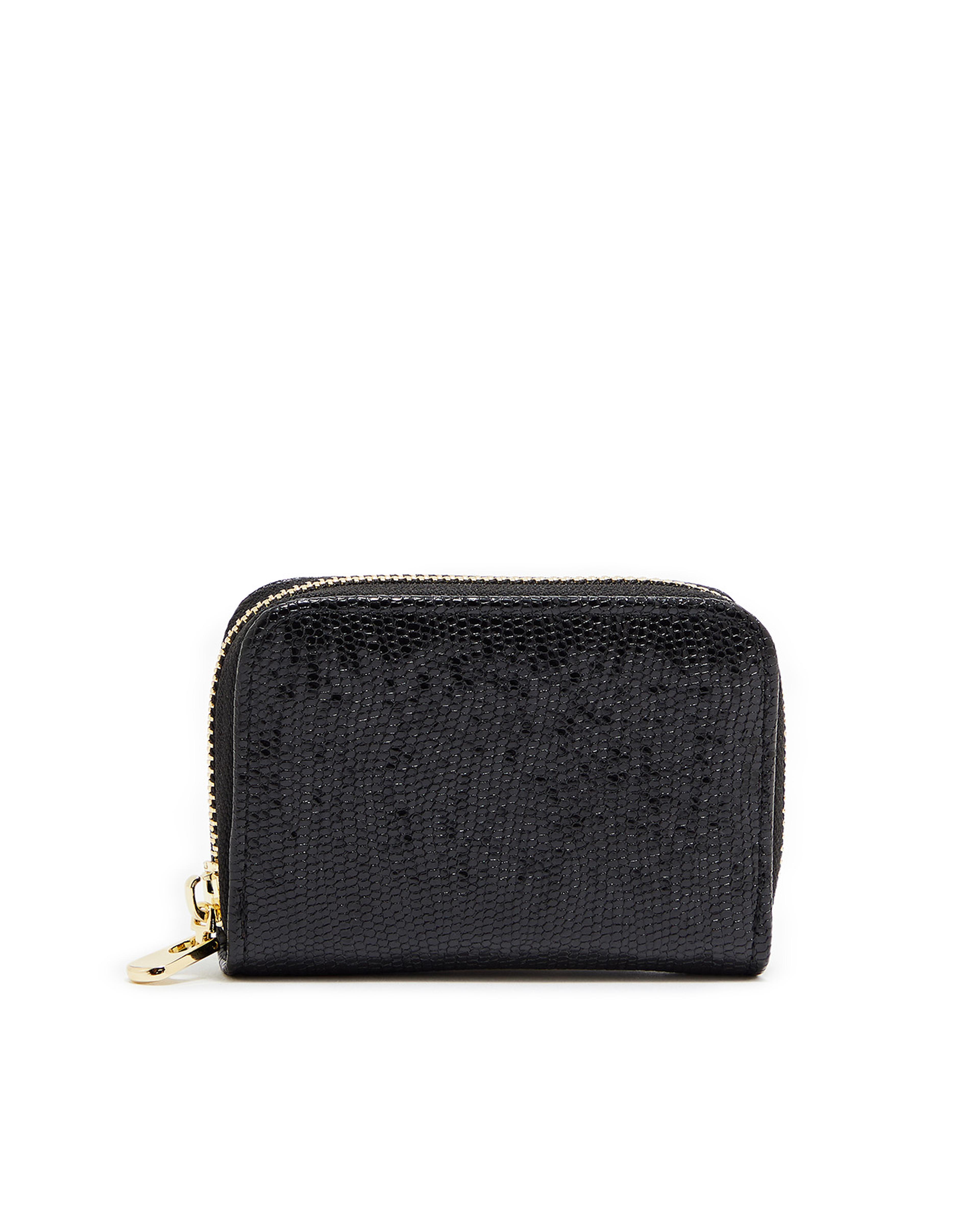 محفظة بسحاب ونقشة بارزة