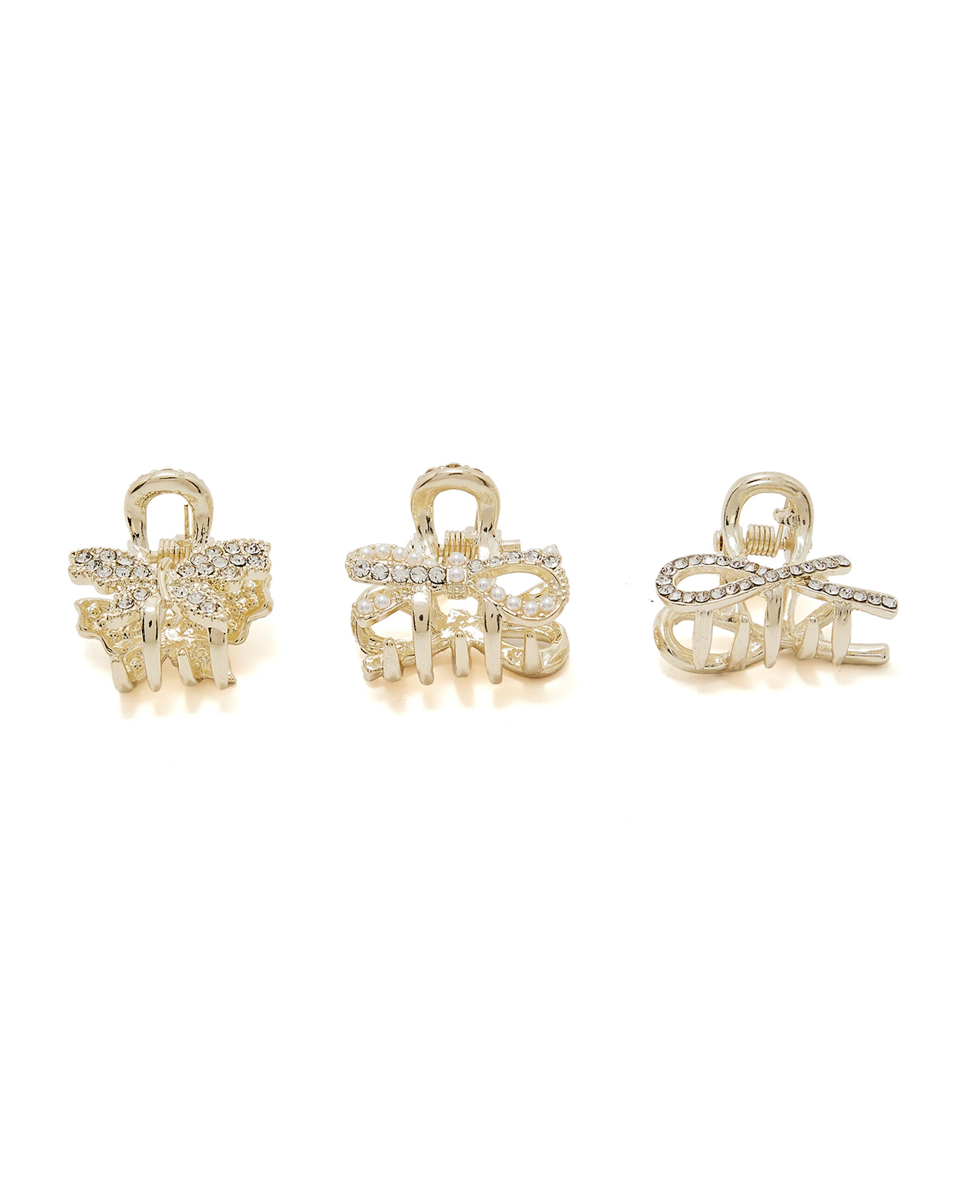 مشابك شعر صغيرة - 3 قطع