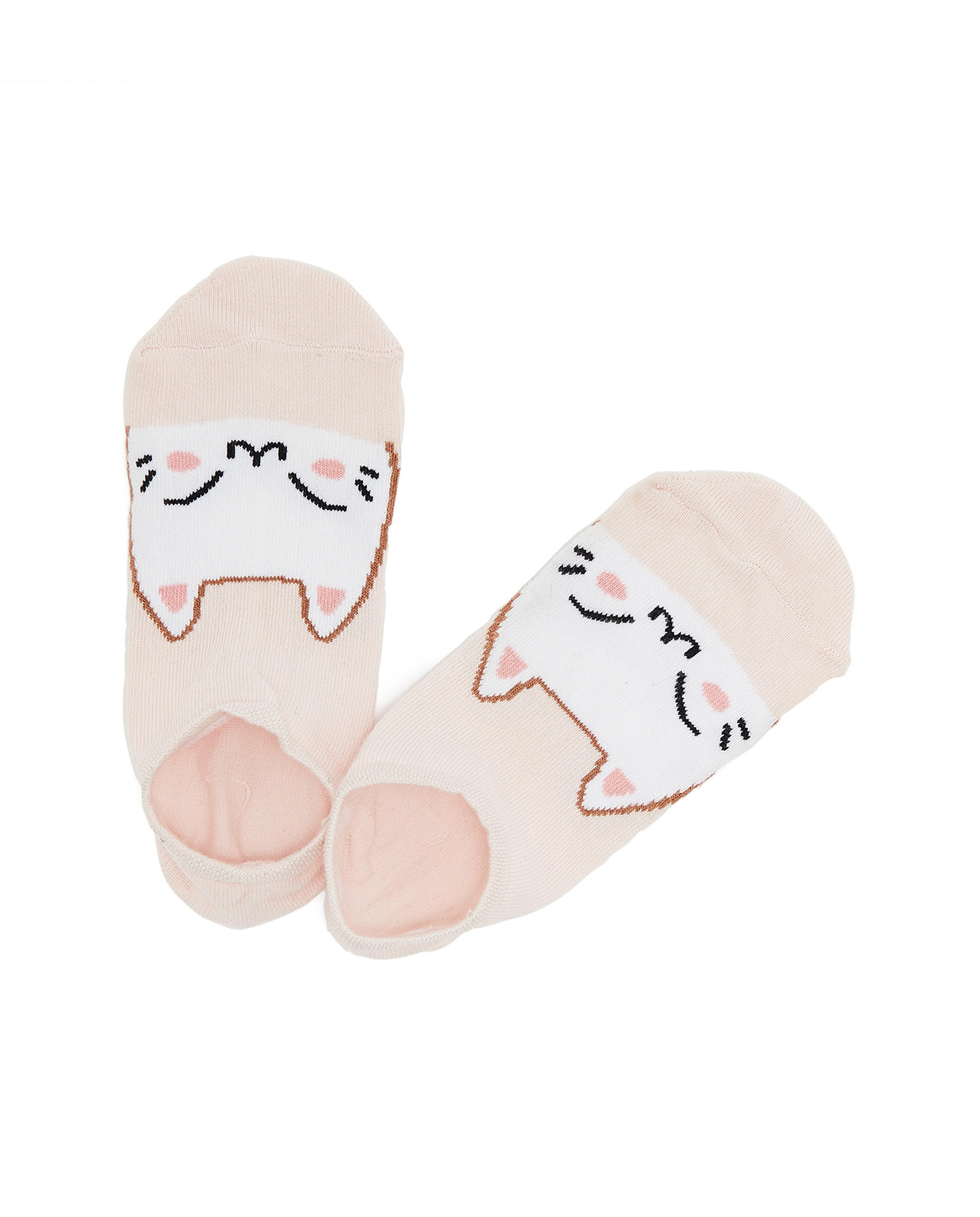 جوارب مخفية منقوشة - مجموعة من ٣ أزواج