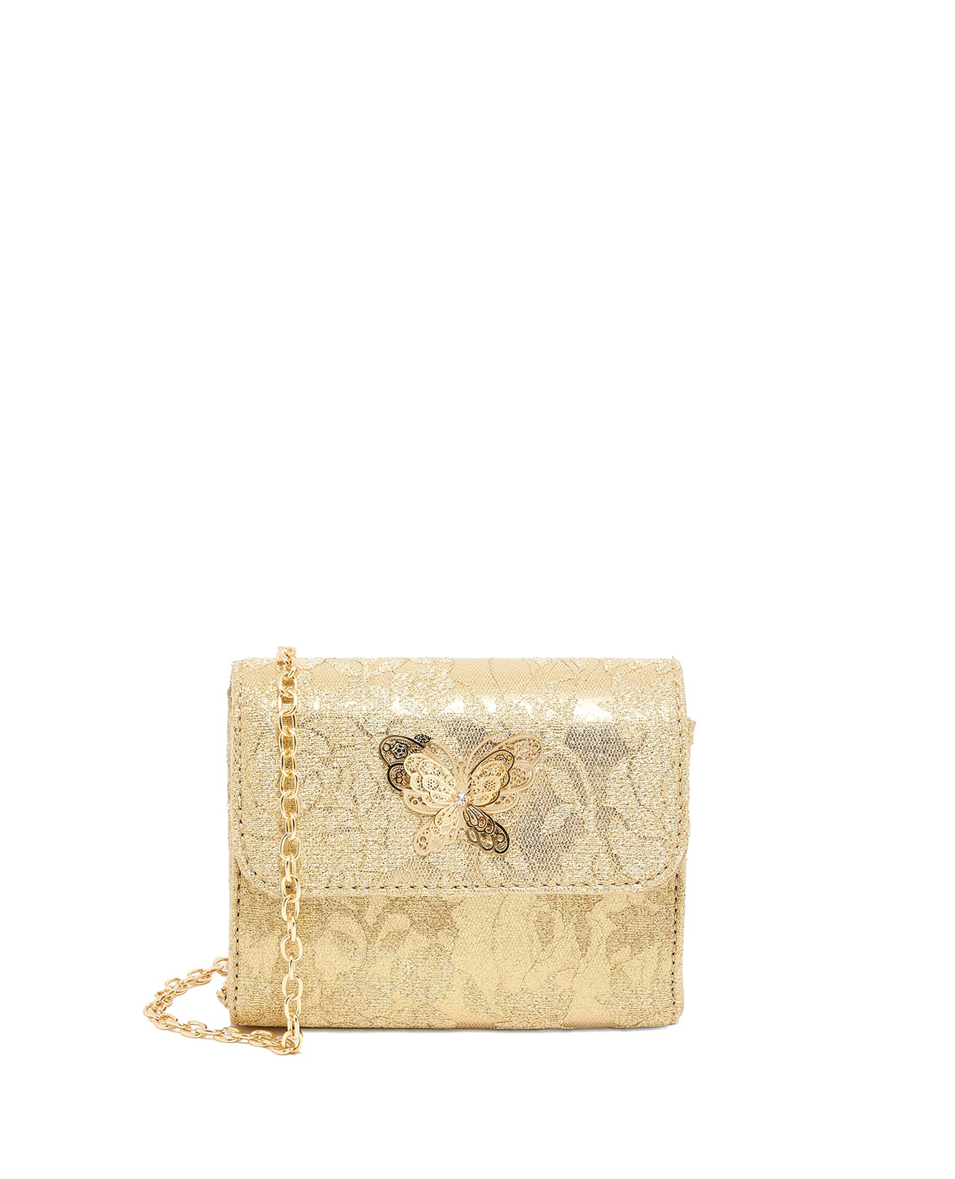 Laced Flap Crossbody Bag