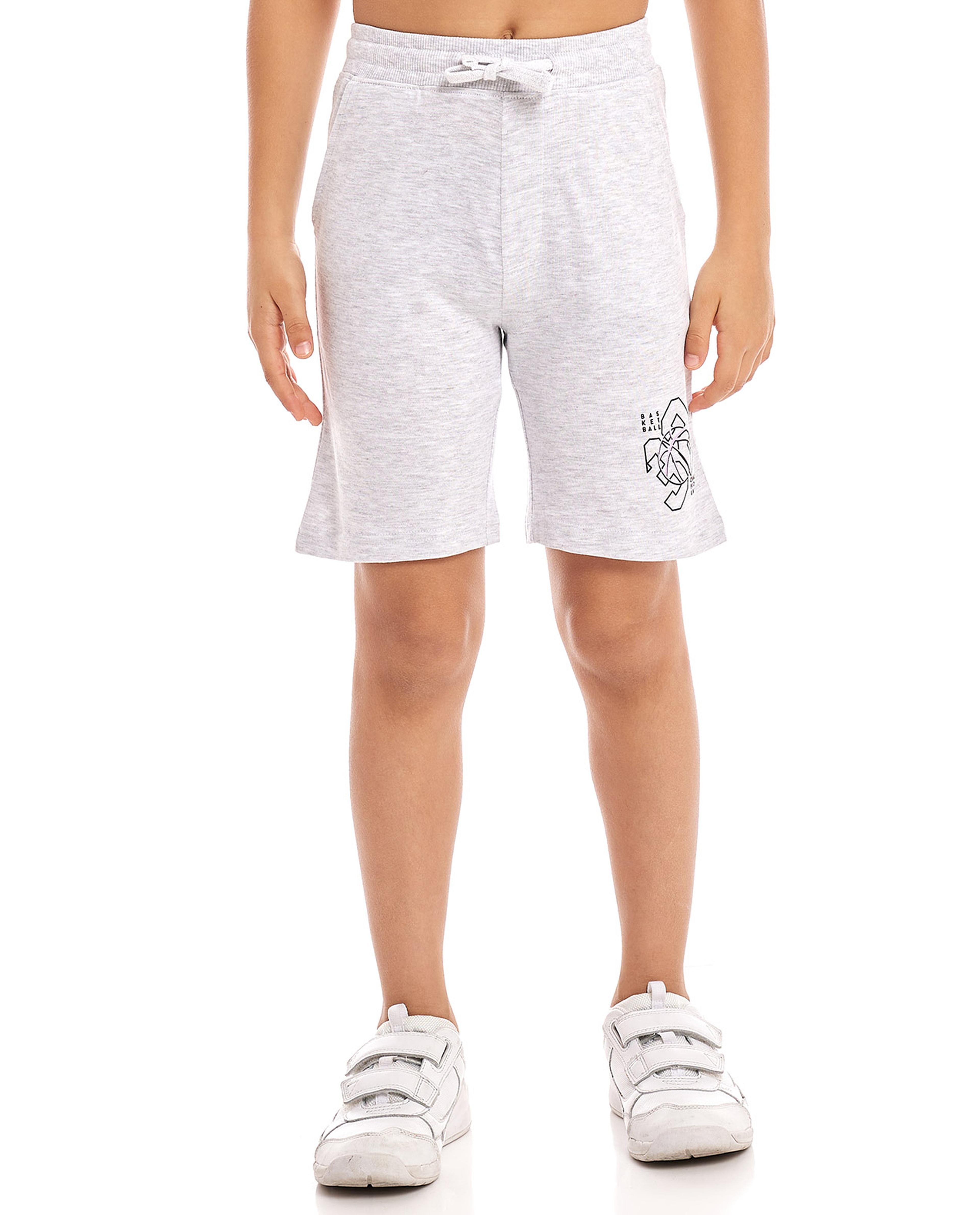 2 Pack Printed Shorts with Drawstring Waist