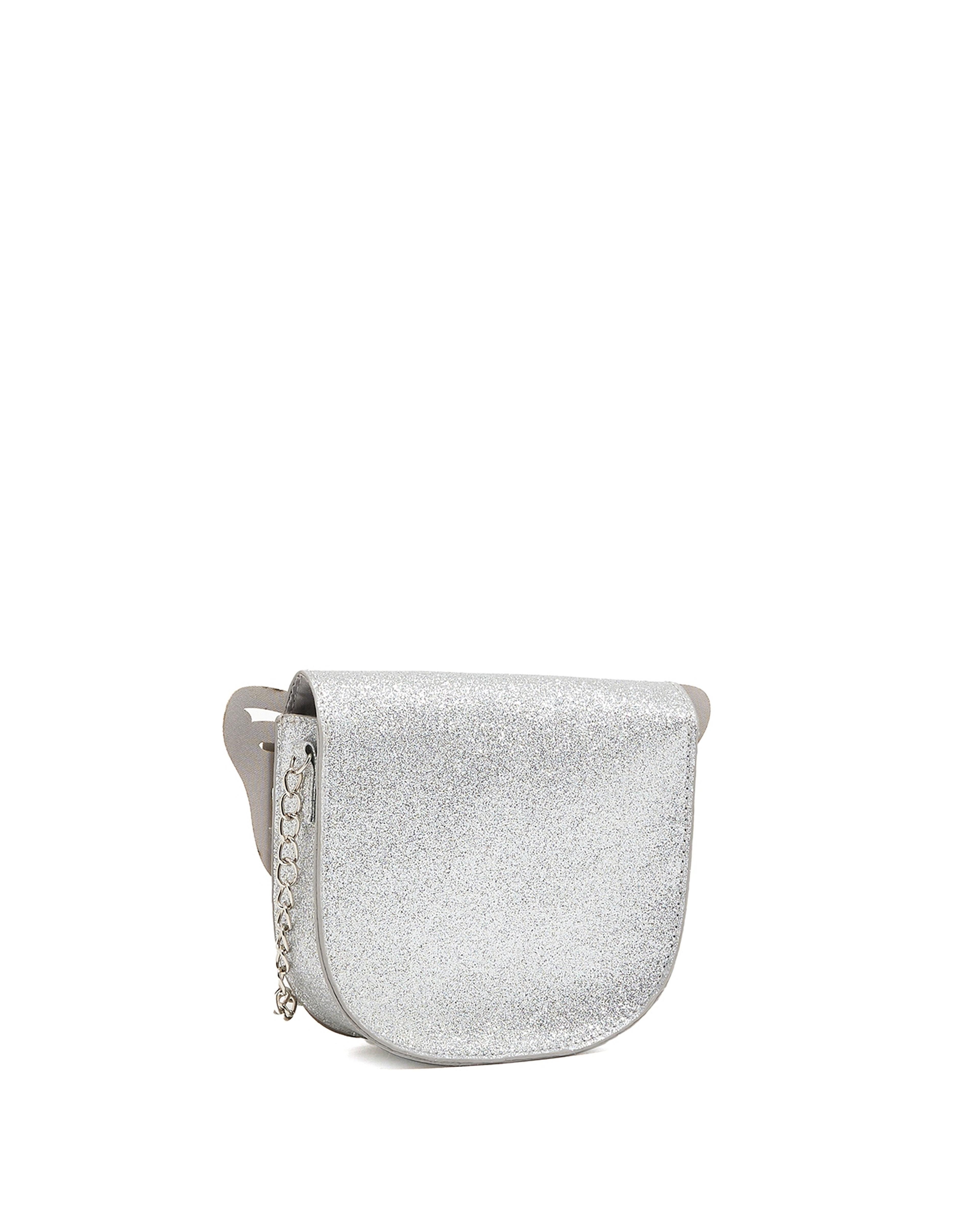 Shimmer Flap Crossbody Bag
