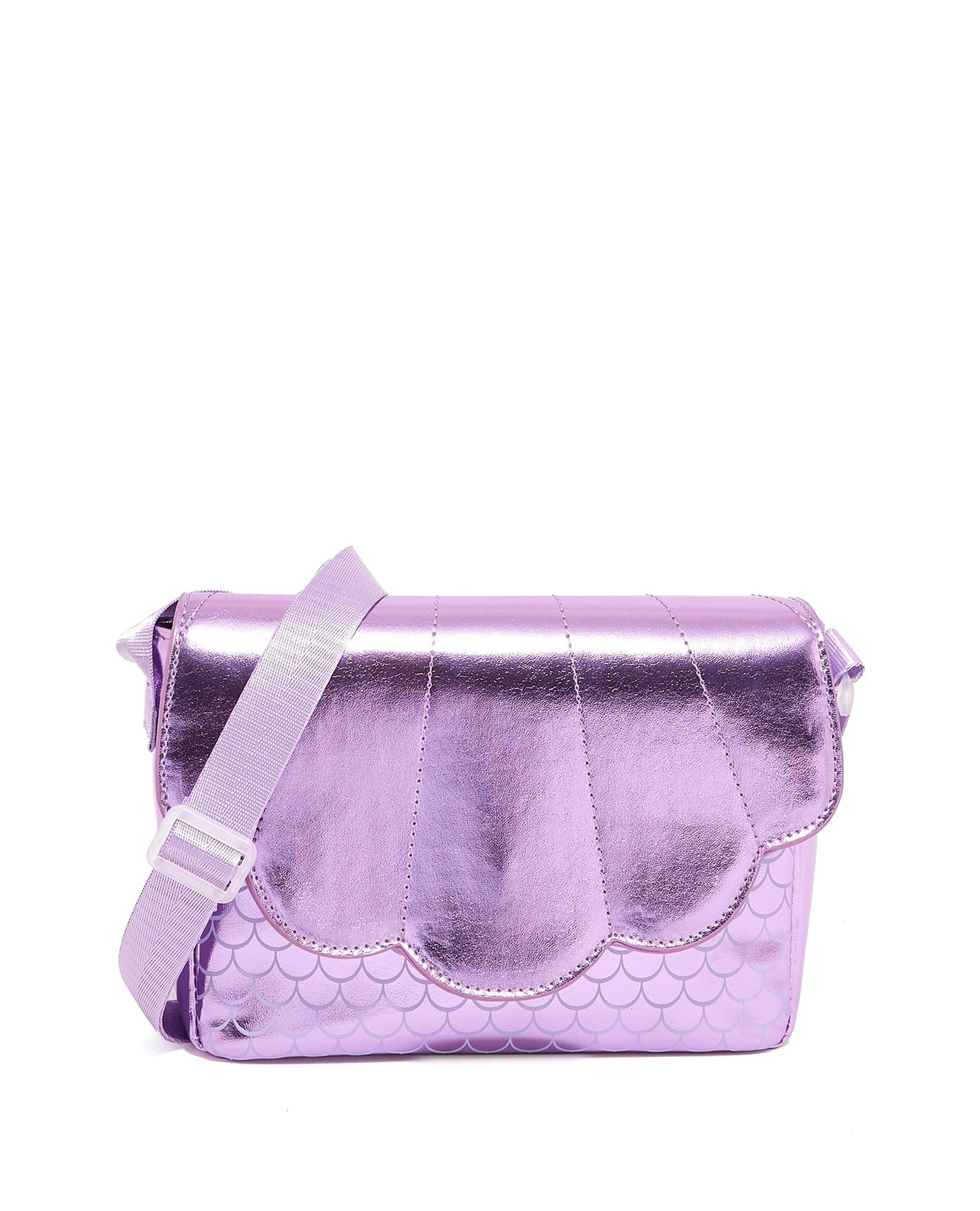 Metallic Flap Crossbody Bag