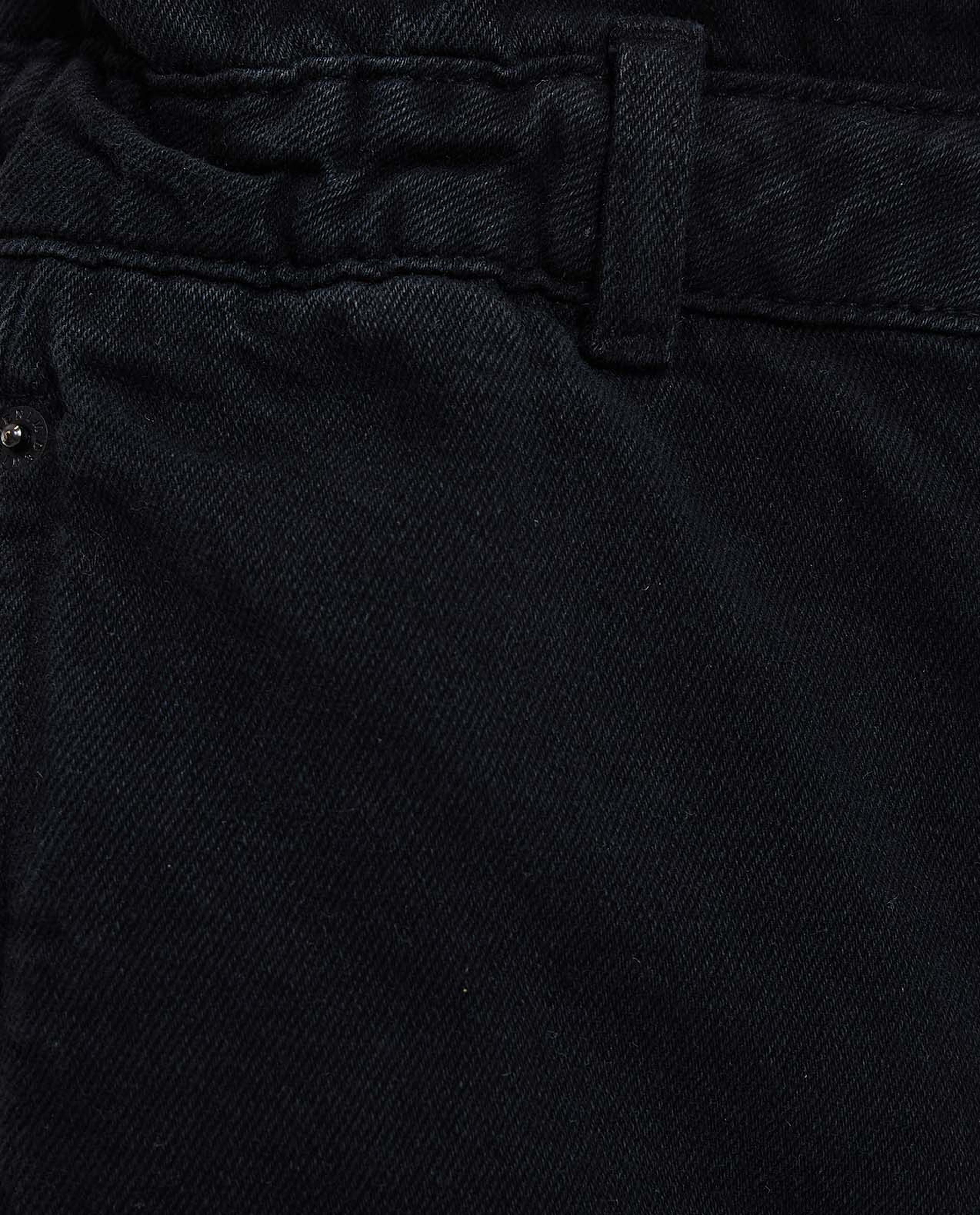 Solid Slouchy Jeans with Button Closure