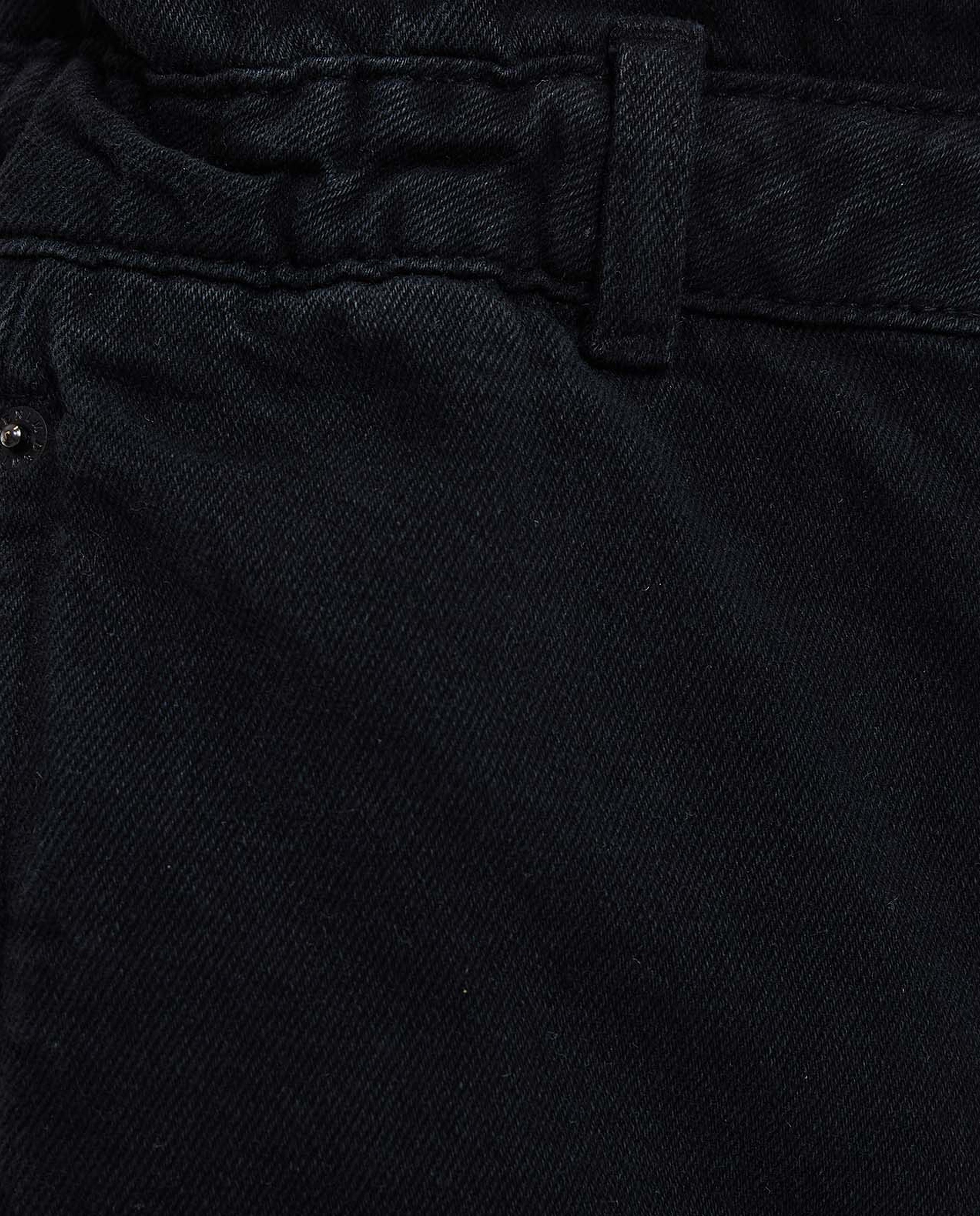 Solid Slouchy Jeans with Button Closure