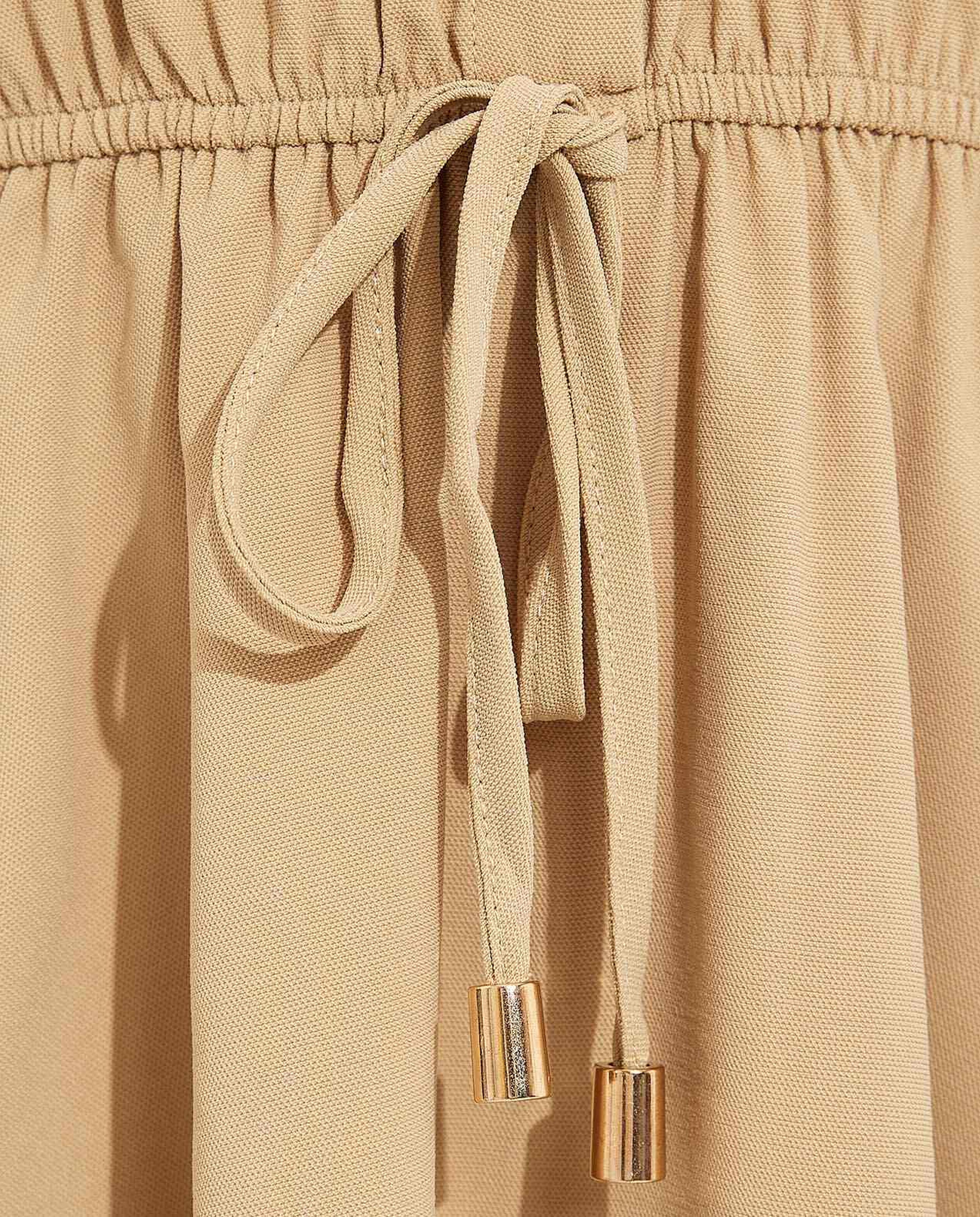 فستان قميص بأكمام منفوخة