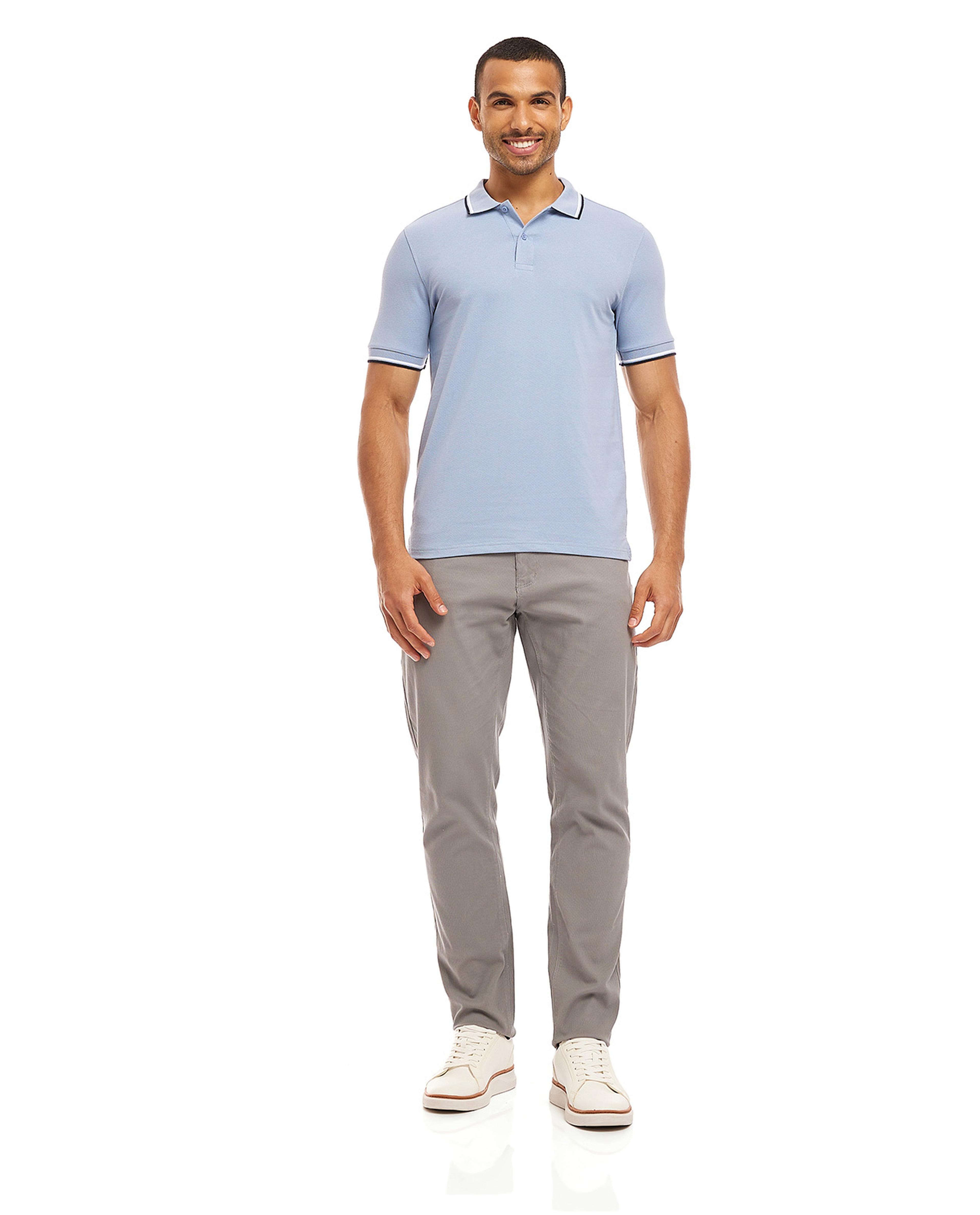 تيشيرت بولو بأكمام قصيرة