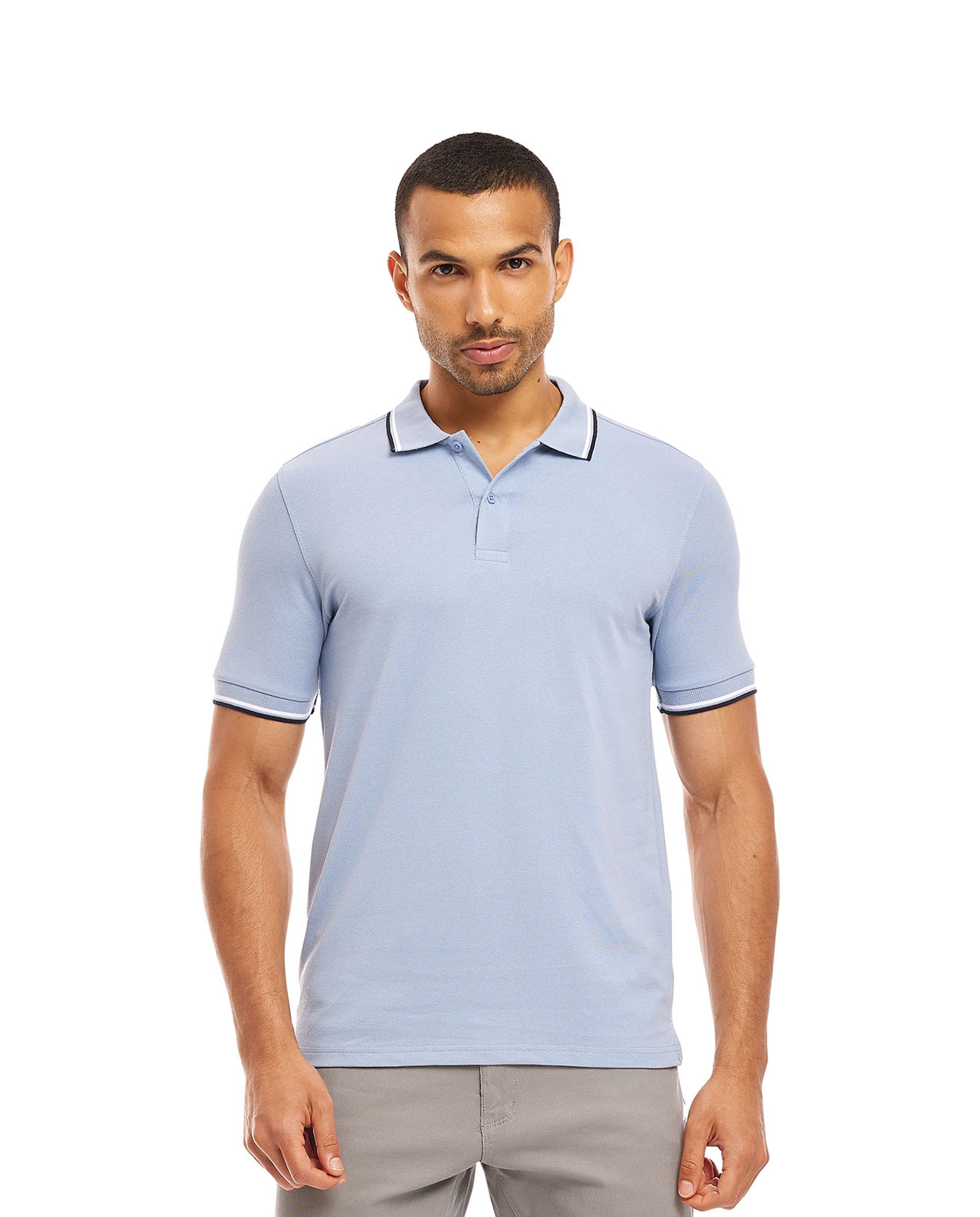 تيشيرت بولو بأكمام قصيرة