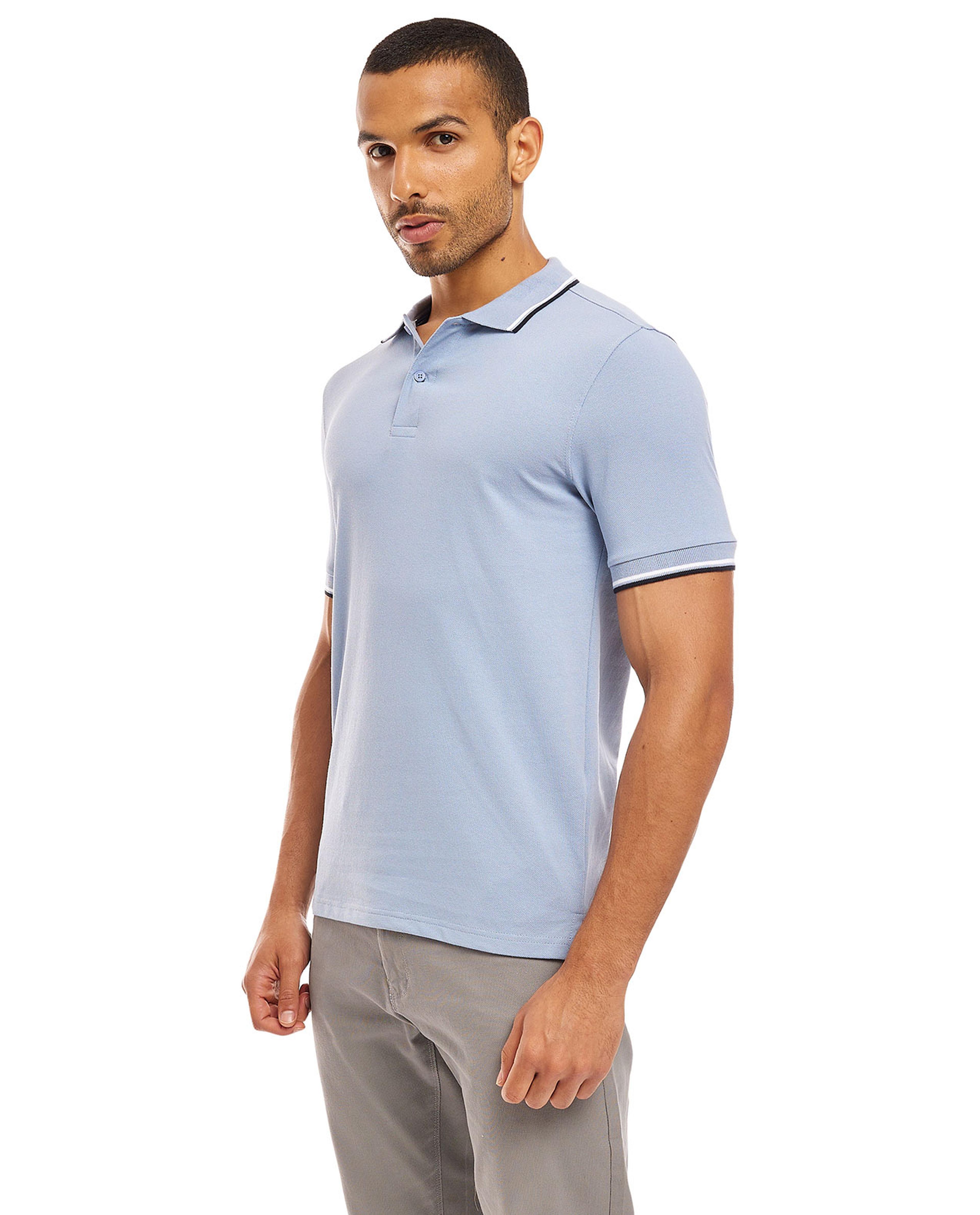 تيشيرت بولو بأكمام قصيرة