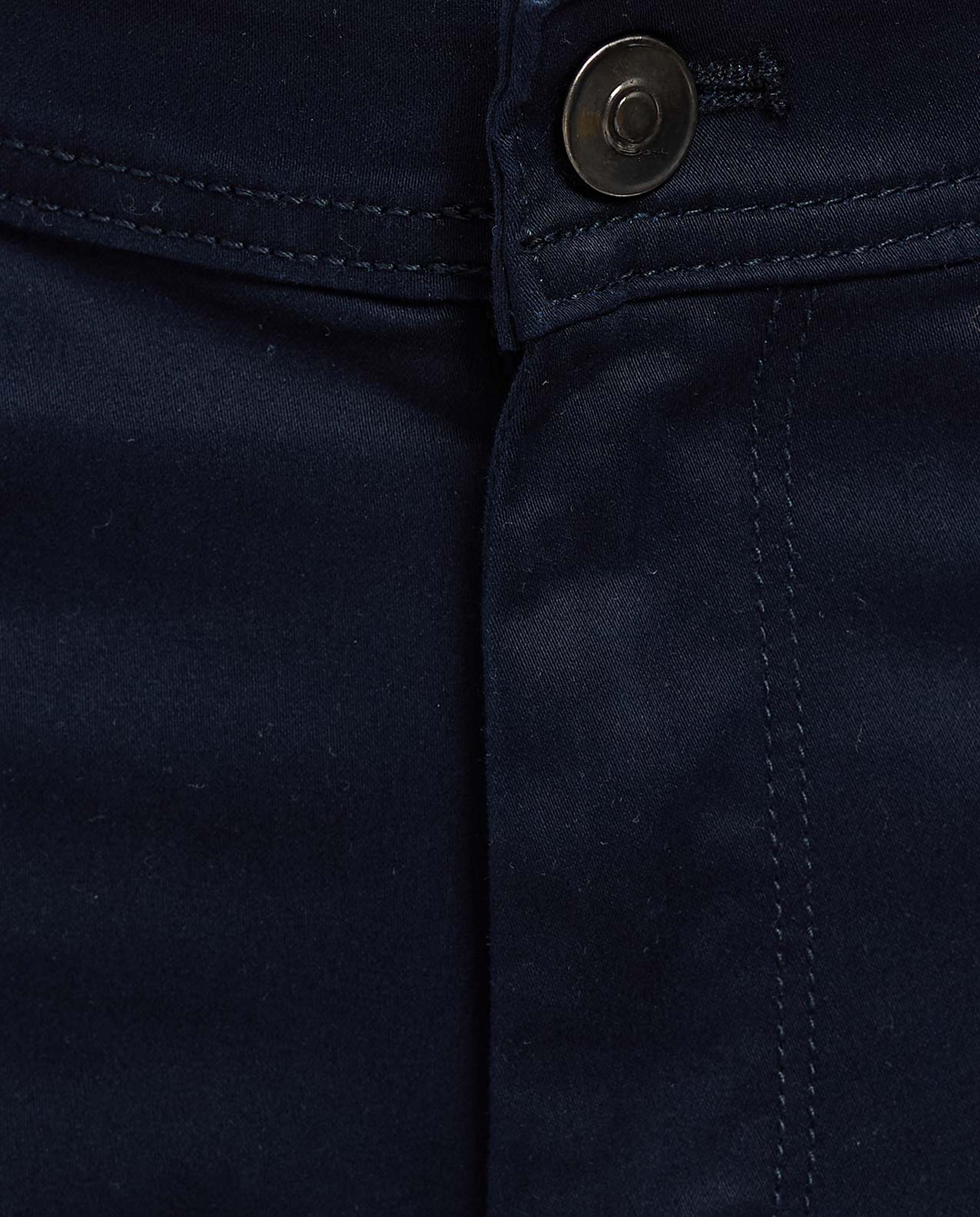 Solid Slim Fit Pants with Button Closure
