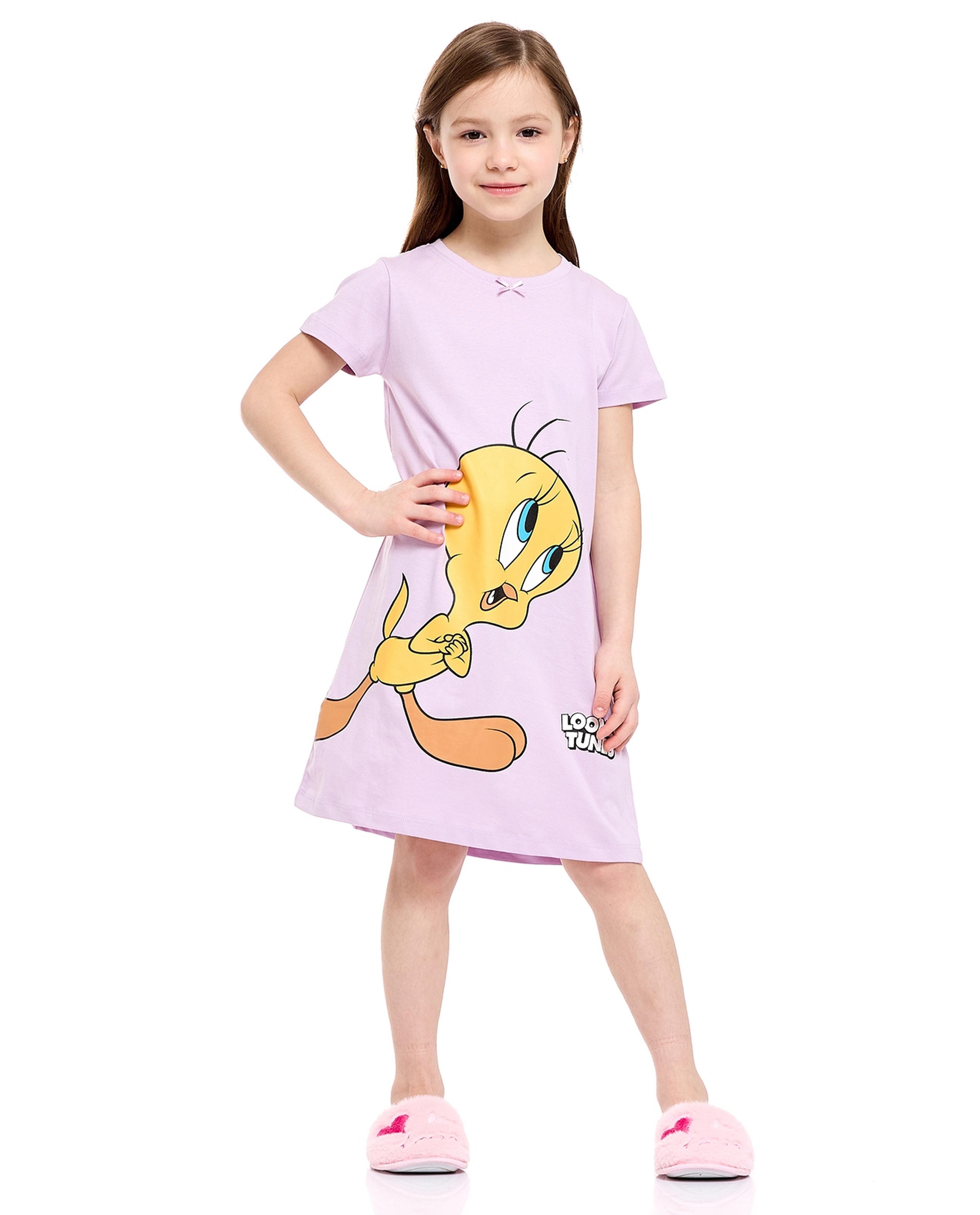 ثوب نوم بأكمام قصيرة