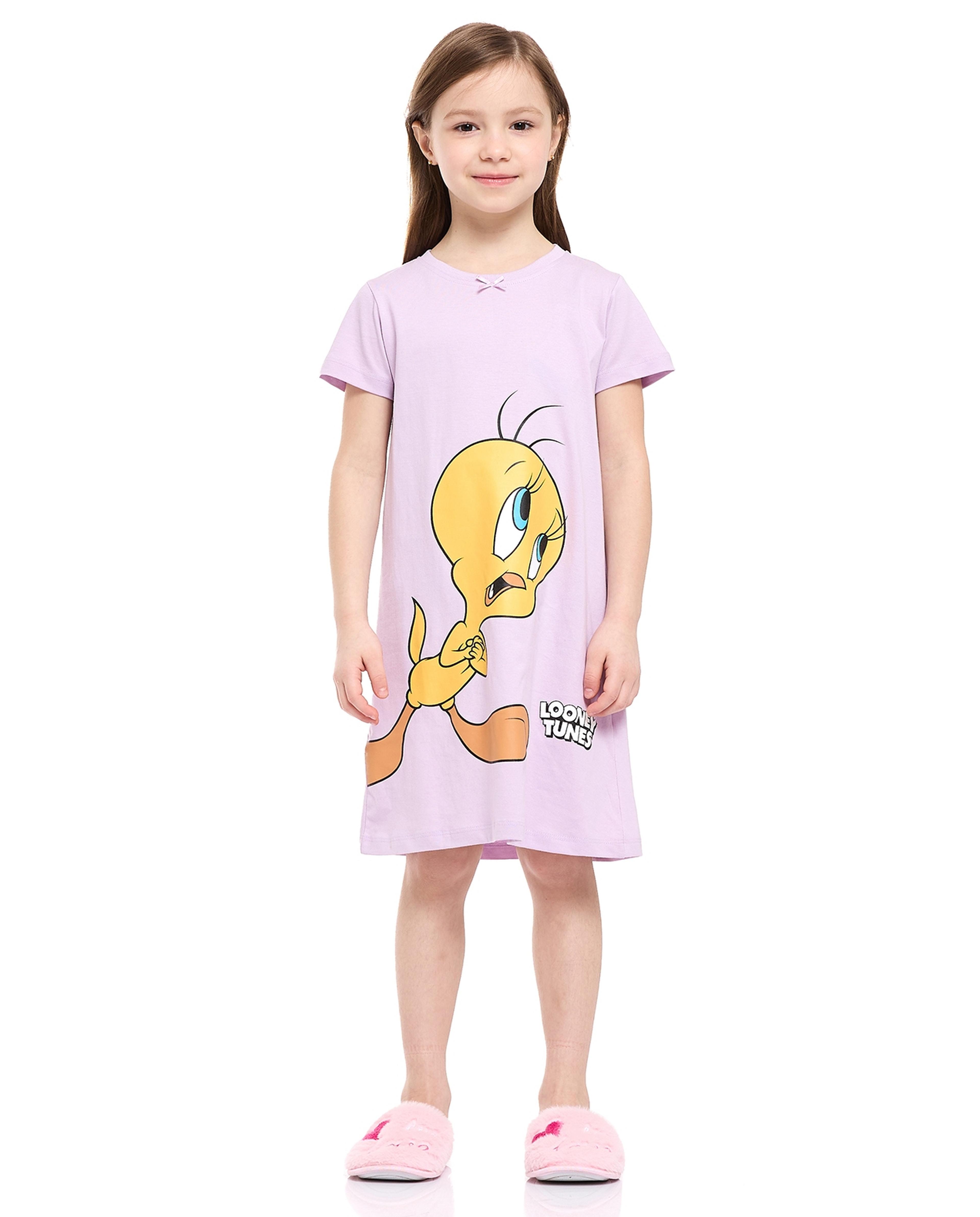 ثوب نوم بأكمام قصيرة