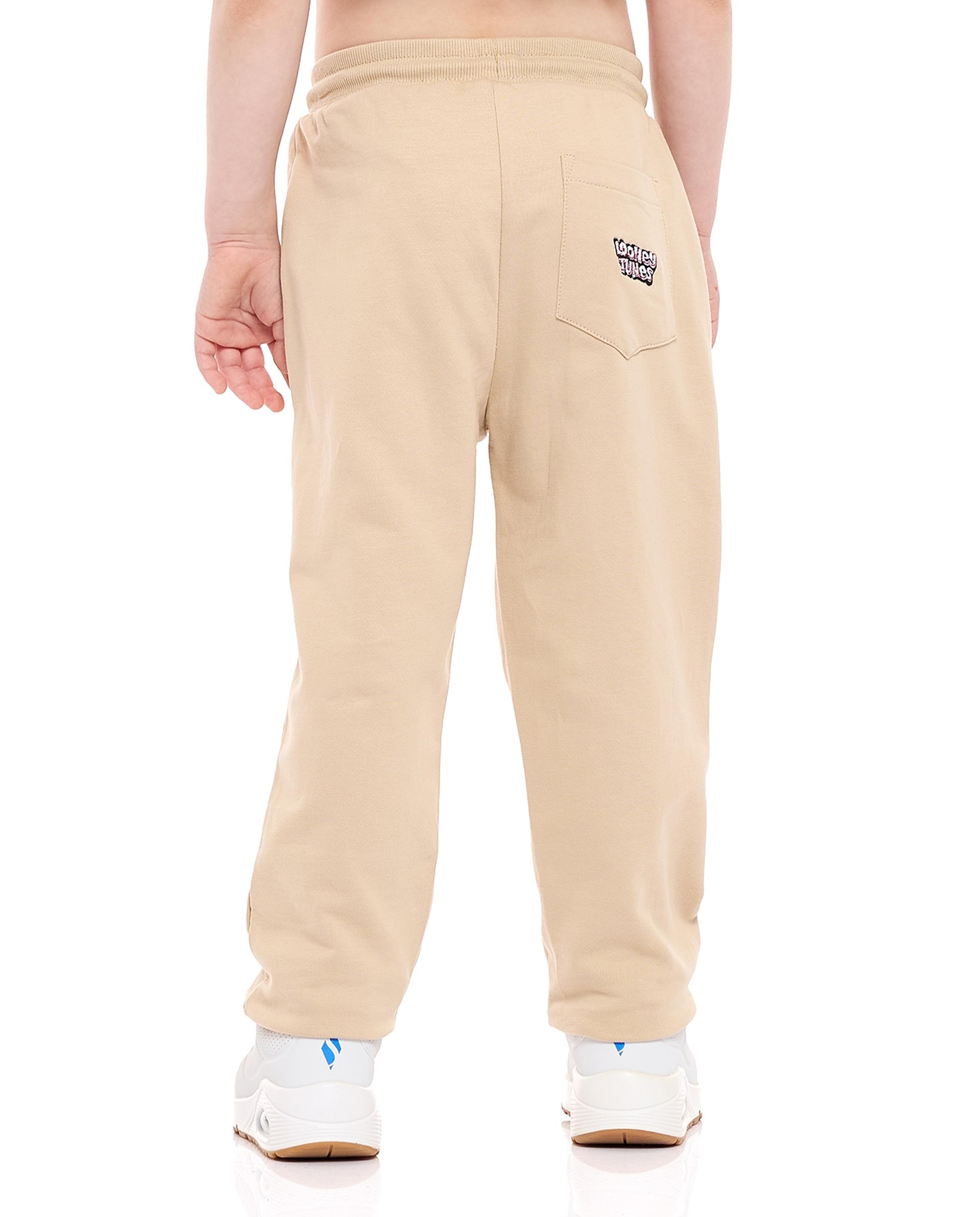 Looney Tunes Print Pants with Drawstring Waist