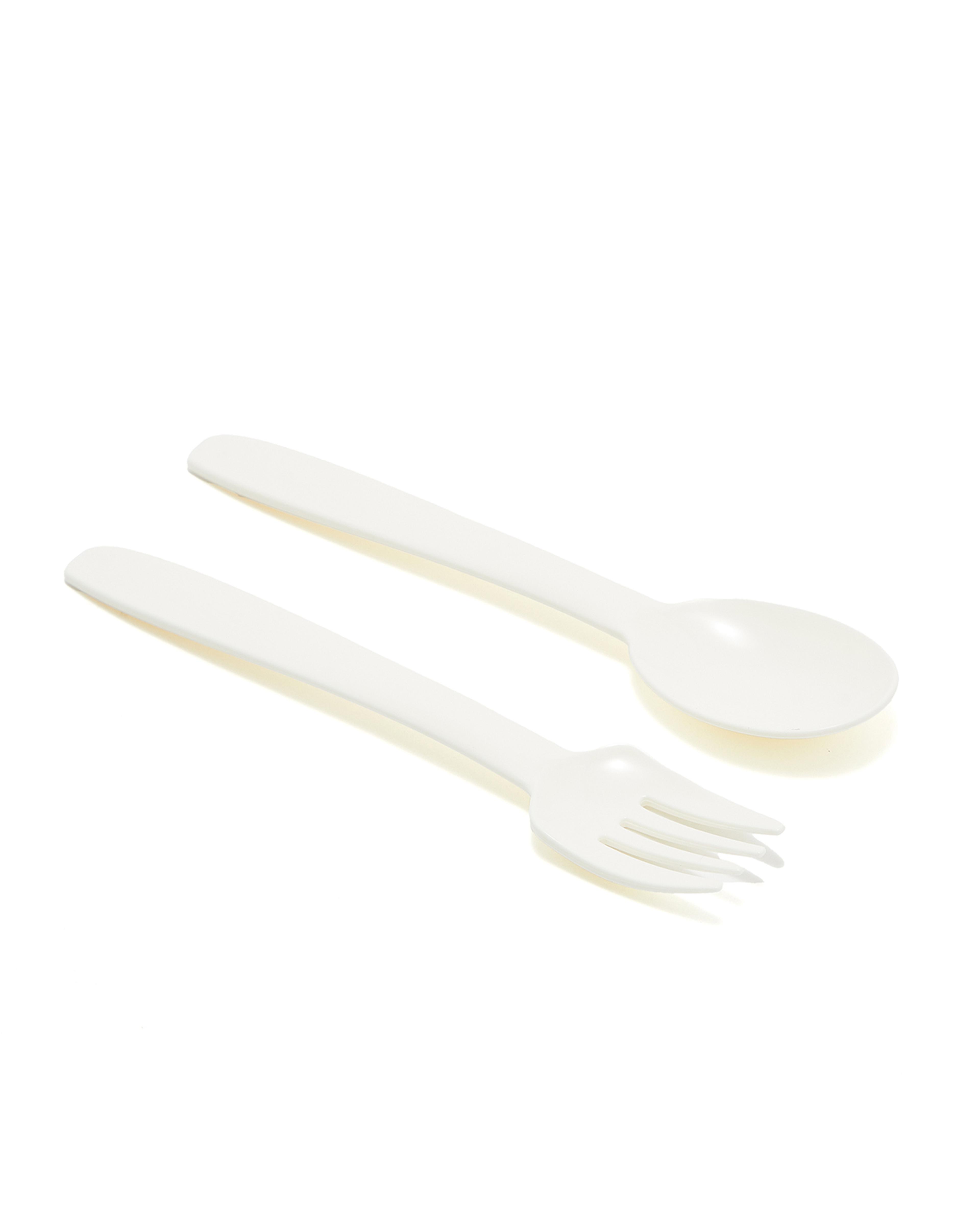 Lunch Box with Spoon and Fork