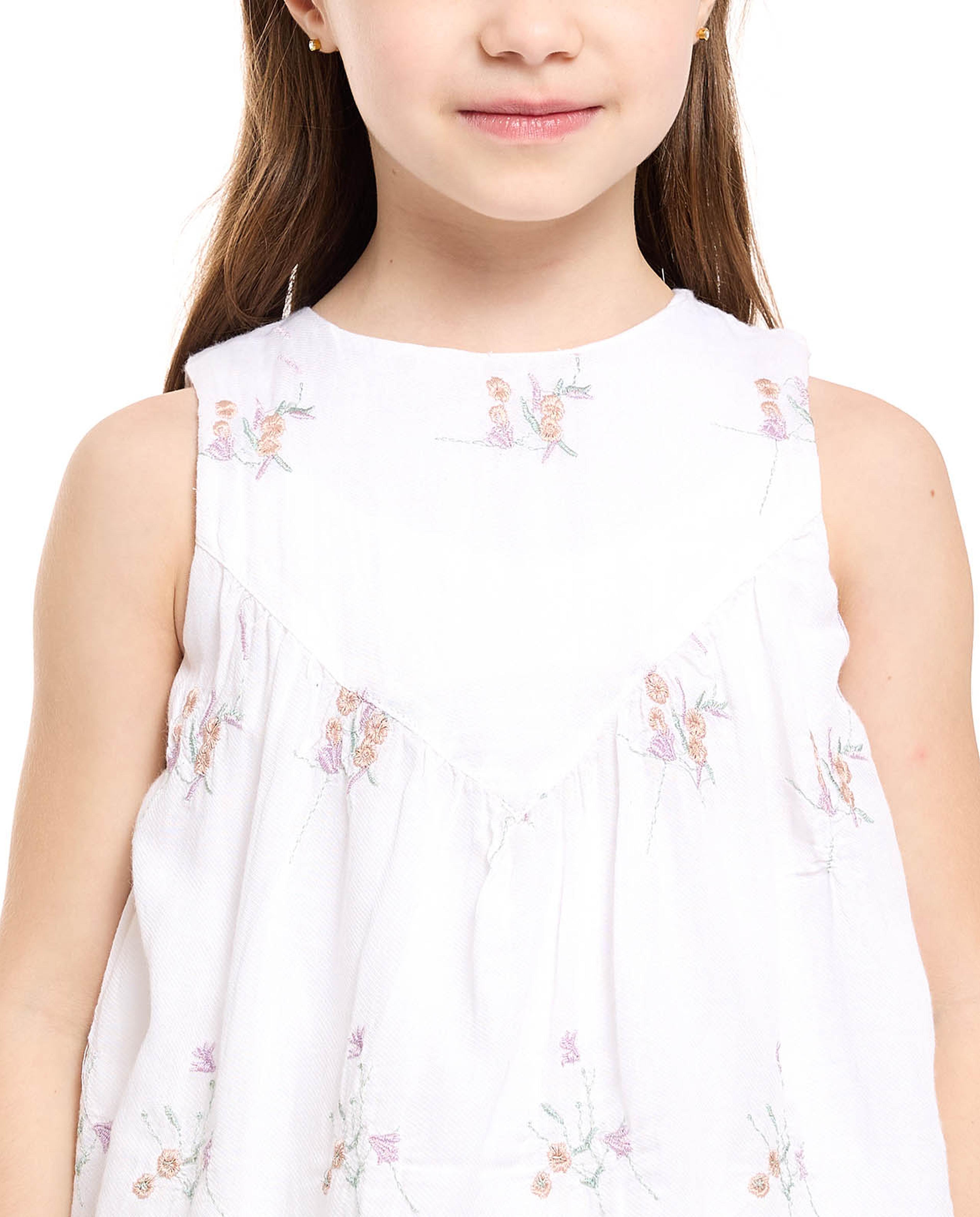 طقم توب مطرز وتنورة