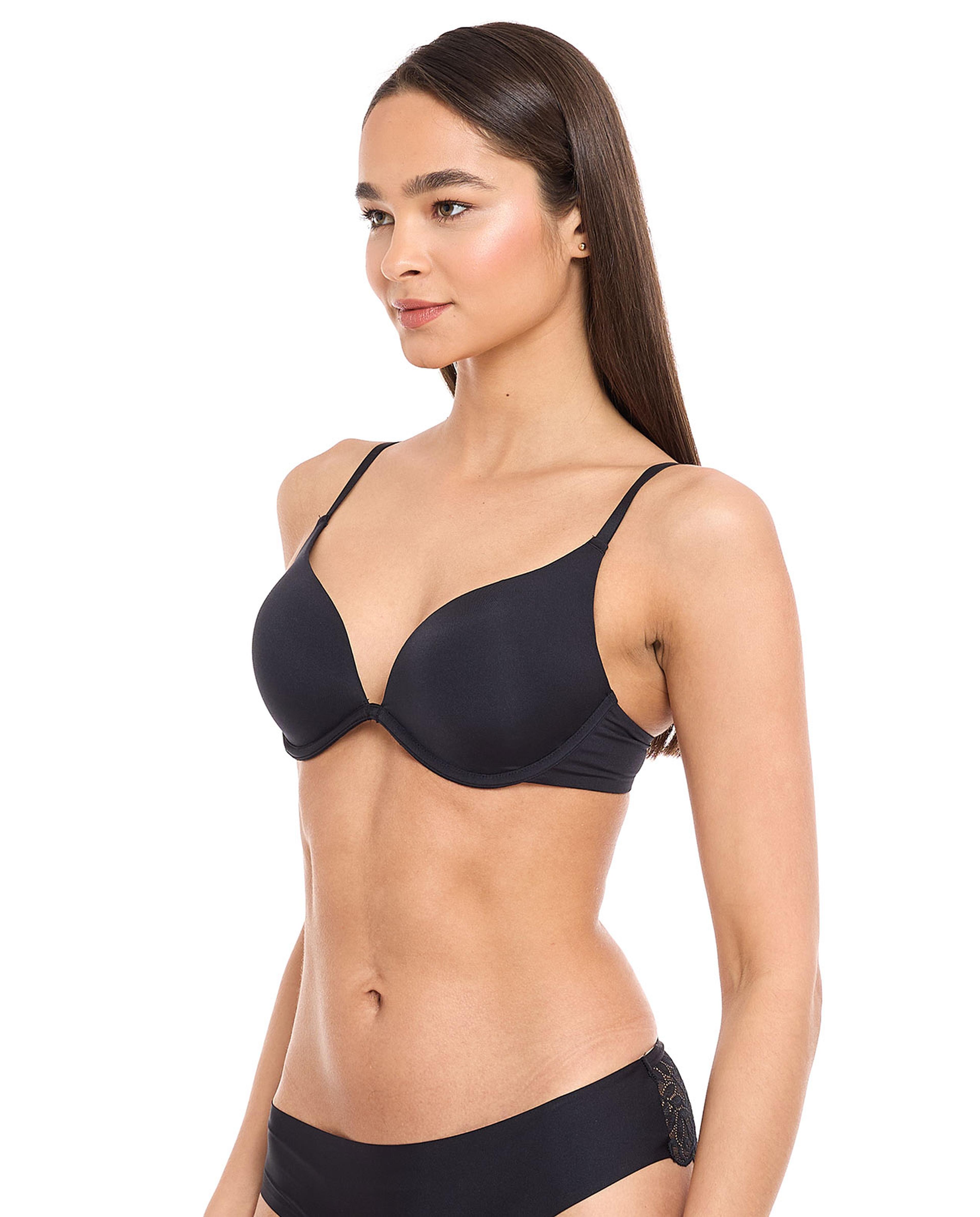 Solid Double Push Up Bra